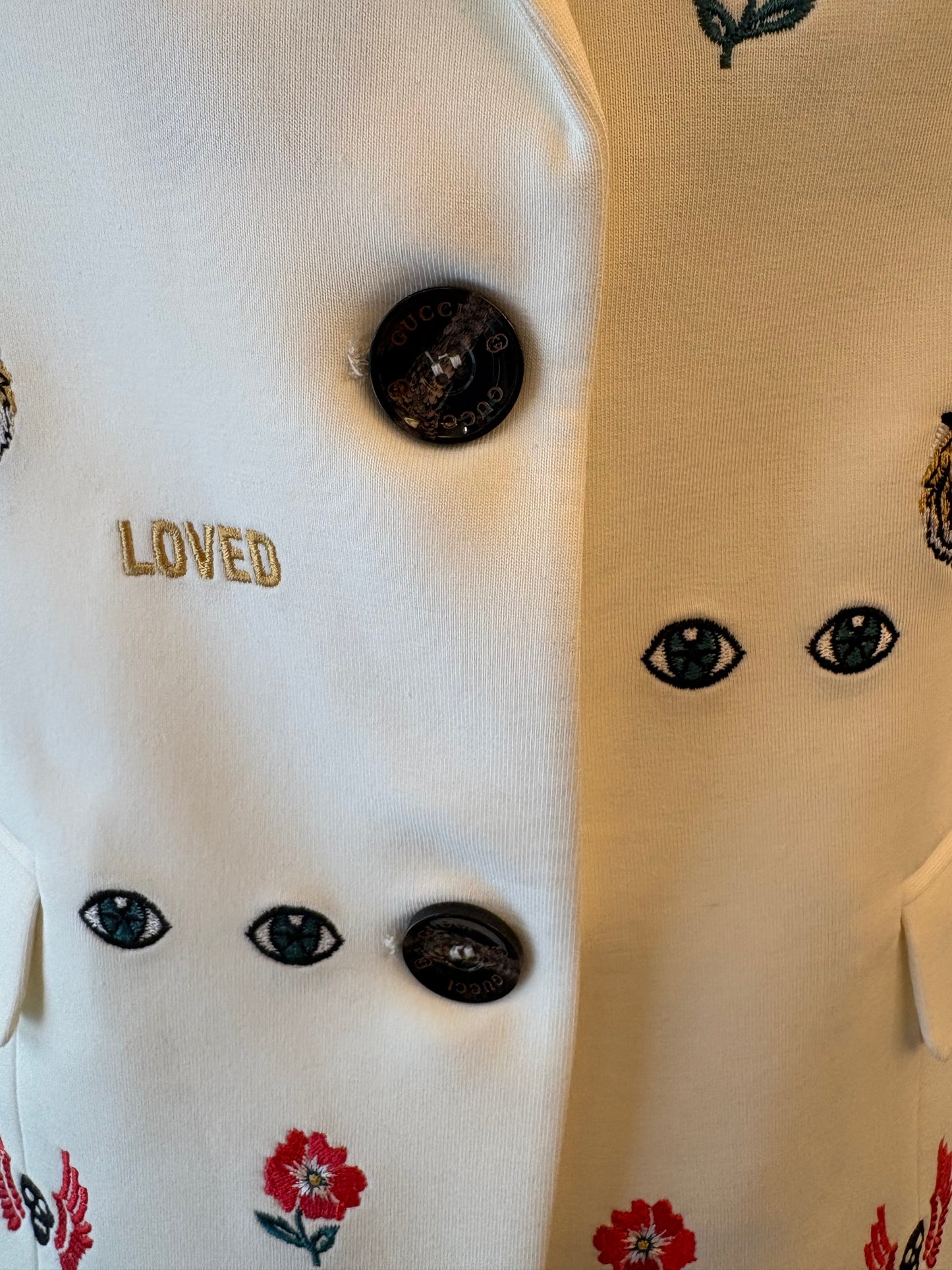 GUCCI “Loved” Embroidered Blazer Size 36