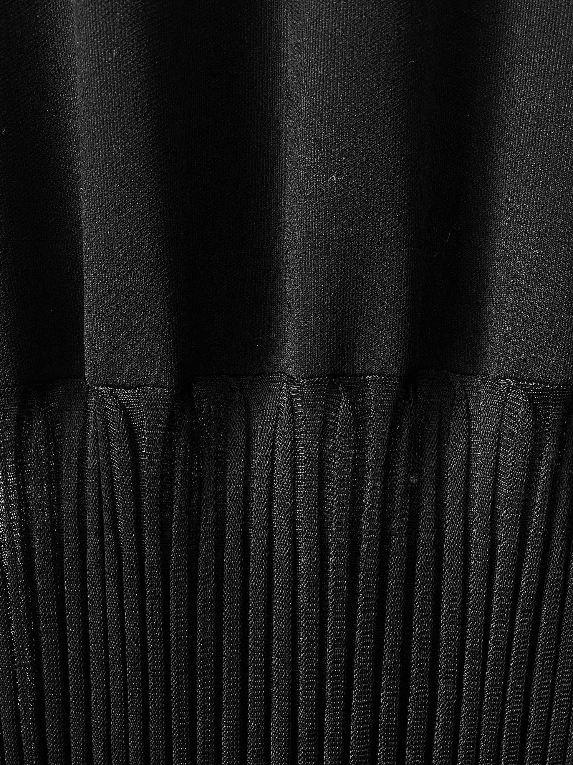toteme plisse knitted evening dress Toteme Pliss-Knitted Evening Dress - Black