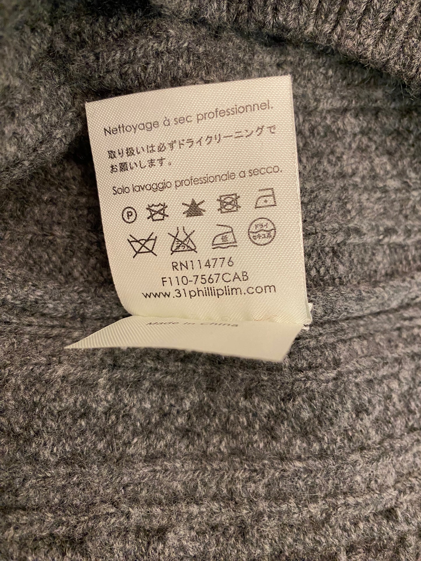 3.1 PHILLIP LIM Wool Sweater Size M