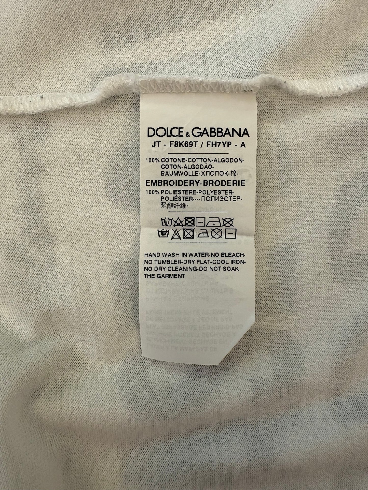 DOLCE & GABBANA T-shirt “#PLEASE SAY SORRY 2 ME” Size S