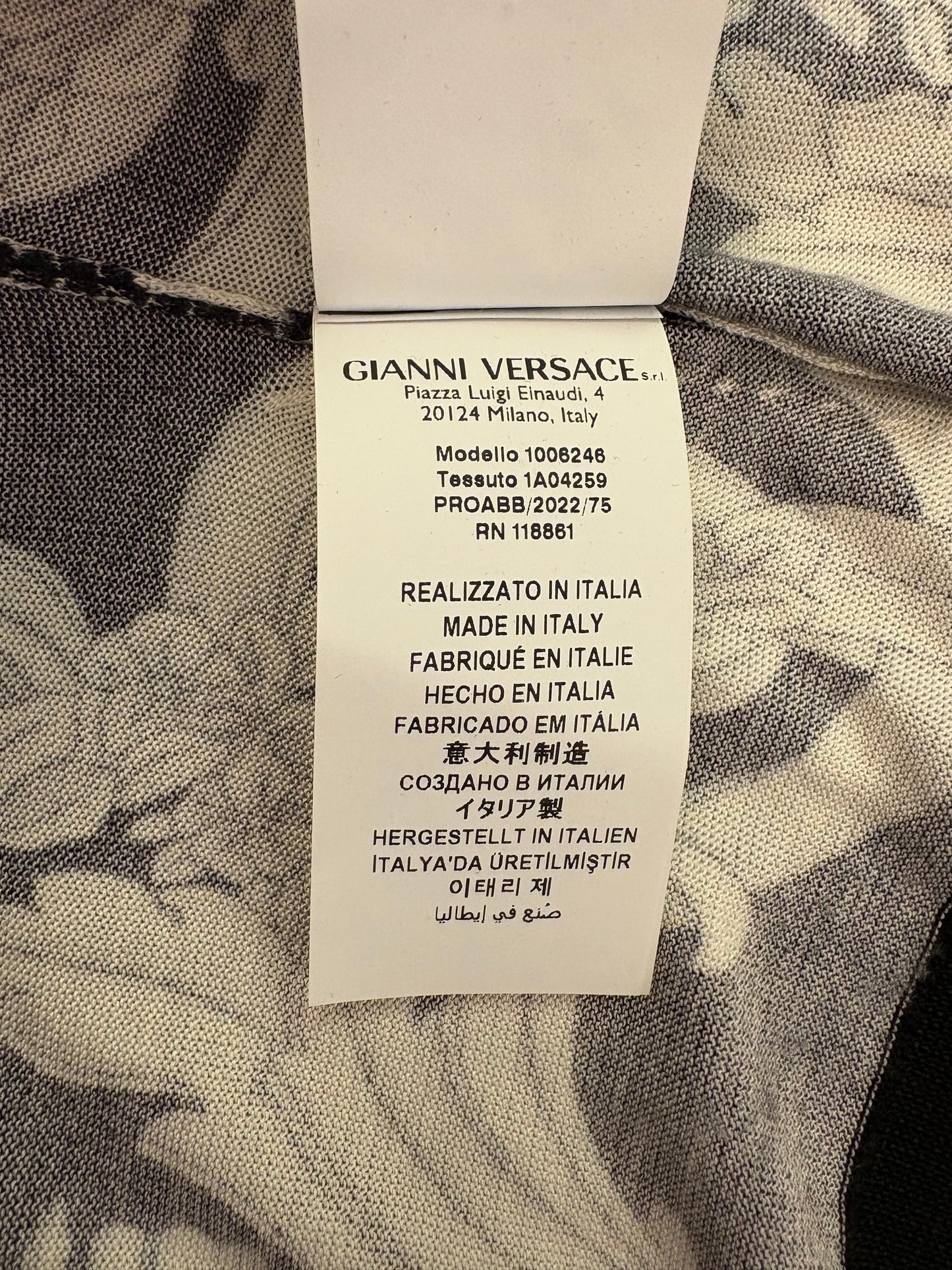 VERSACE Silk Sweater Vest In Baroque Print Size IT 40