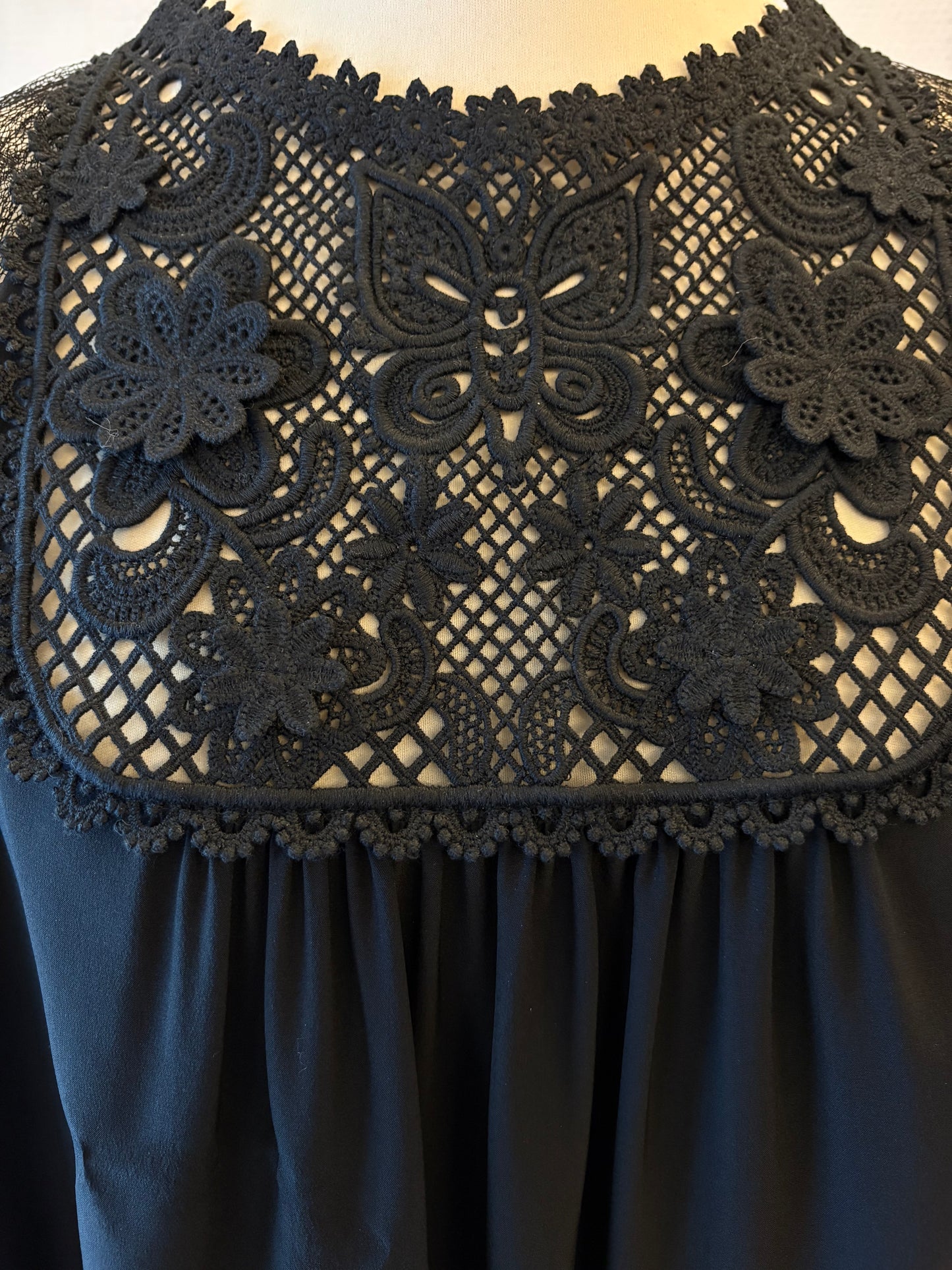 RED VALENTINO Silk Blouse Black Size IT 42