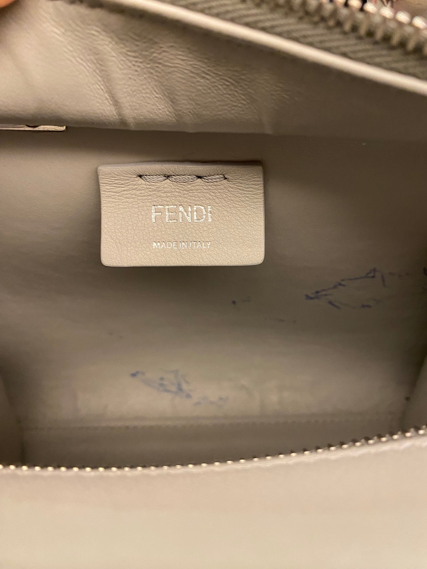 FENDI Grey Mini Studded 3Jours Bag