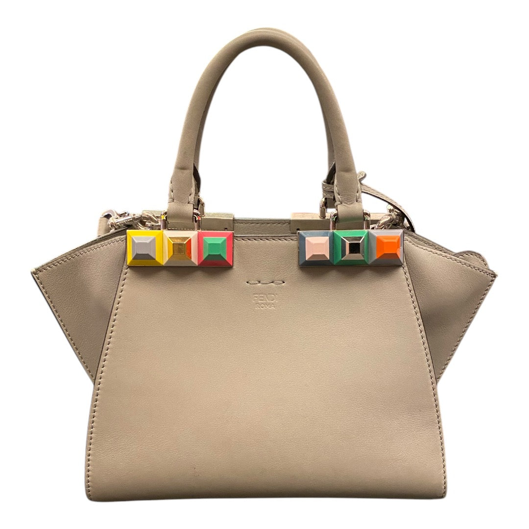 FENDI Grey Mini Studded 3Jours Bag