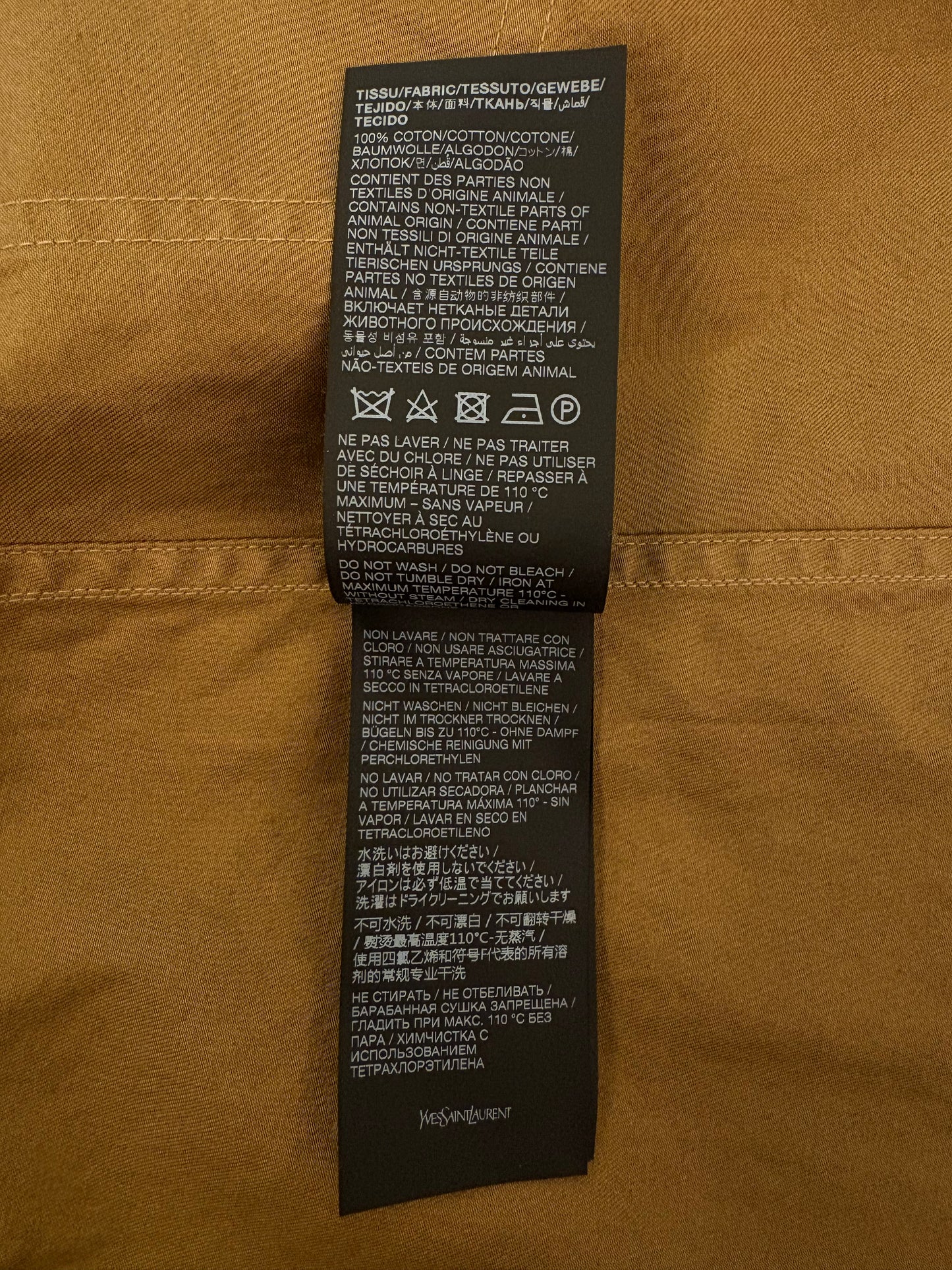 SAINT LAURENT Cotton Midi Skirt Size Fr 38