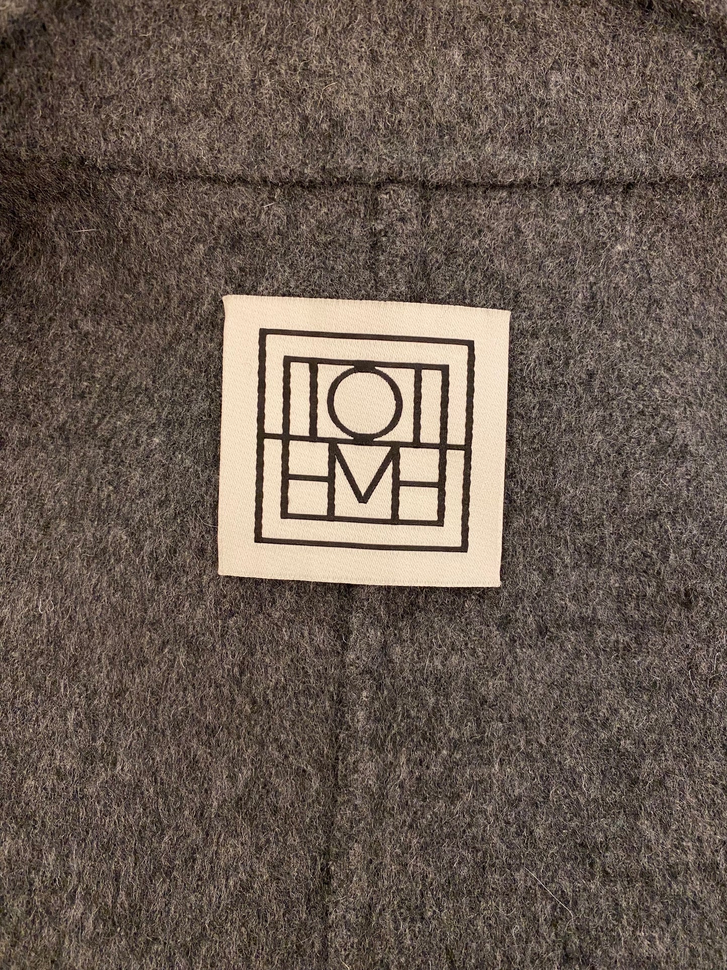 TOTÊME Oversized Wool Jacket in Grey Size XS/S