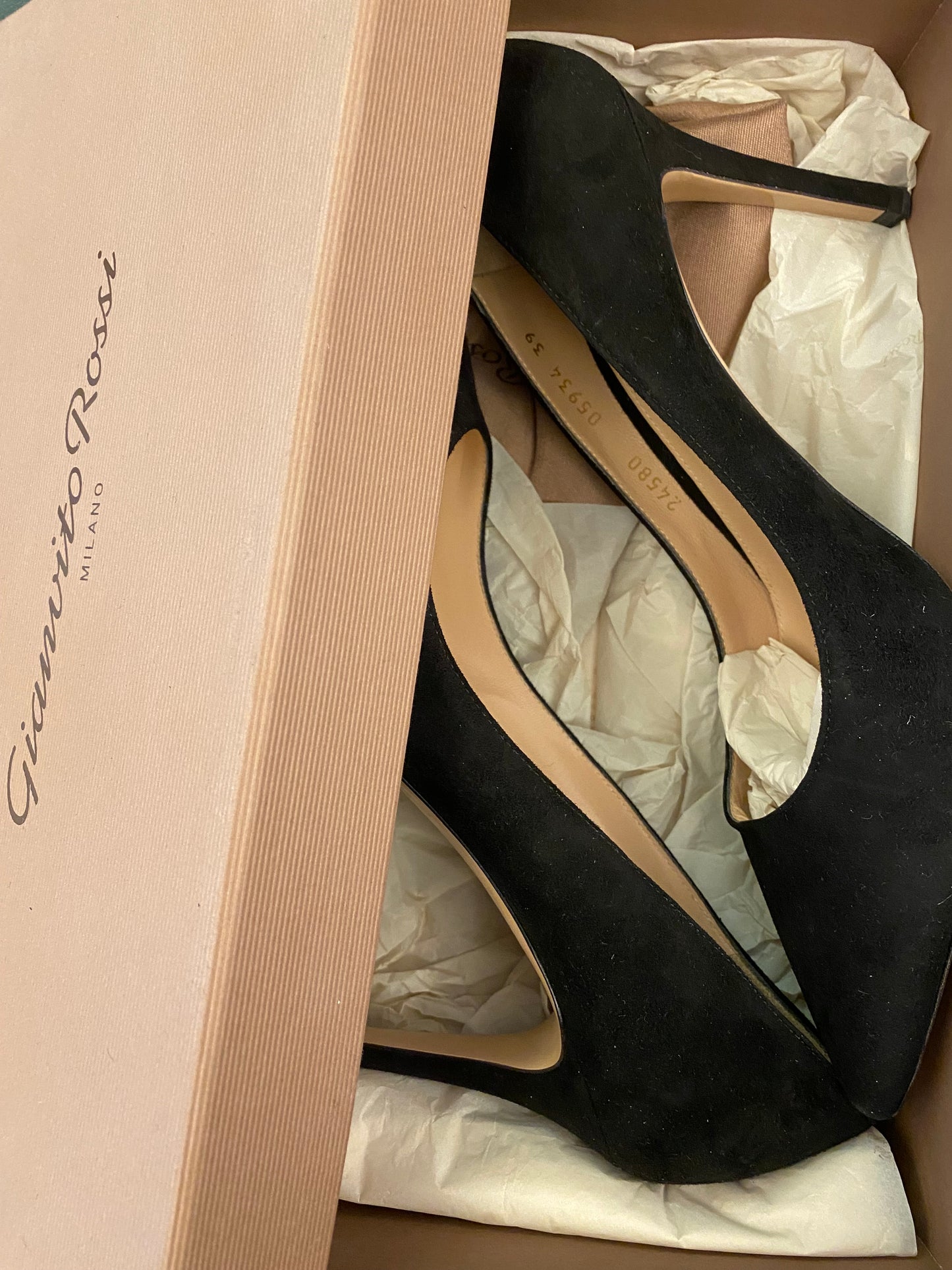 GIANVITO ROSSI Gianvito 85 Suede Pumps Size 39