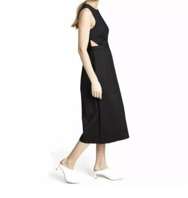 TIBI Agathe Cutout Jumpsuit Black Size 2 / XS