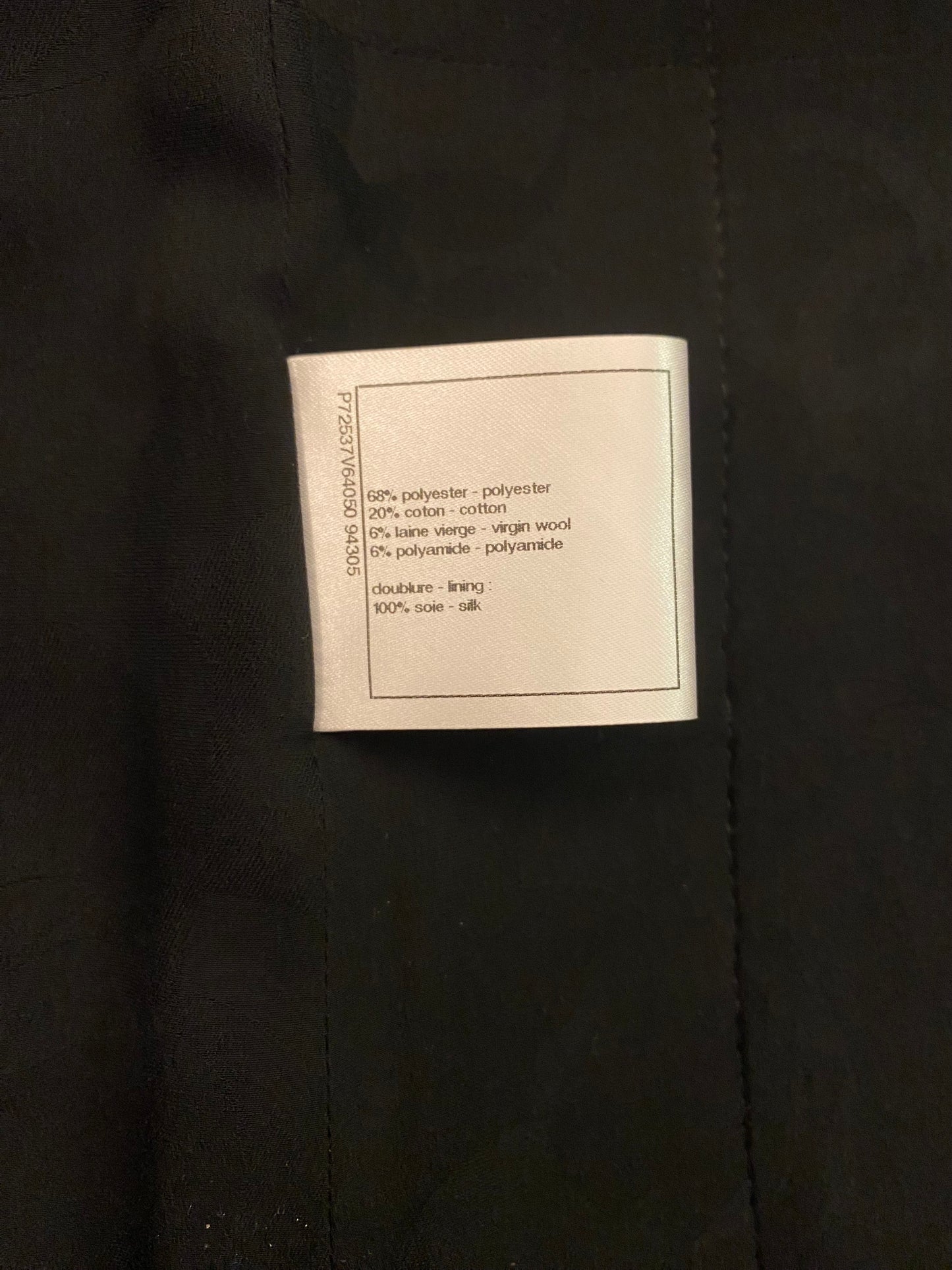 CHANEL Black and Gold Sequin Jacket Size Fr 36