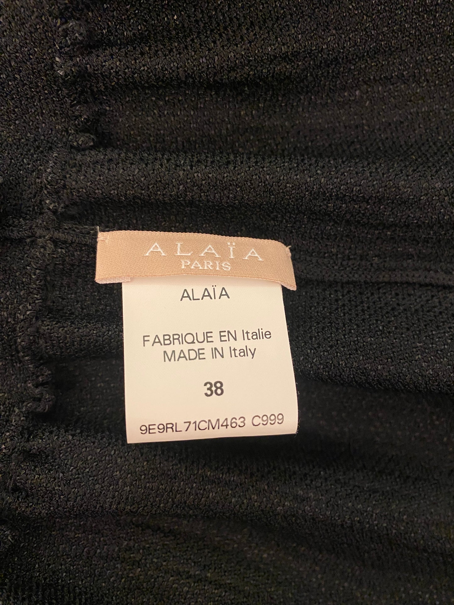 ALAÏA Black Dress Size FR 38