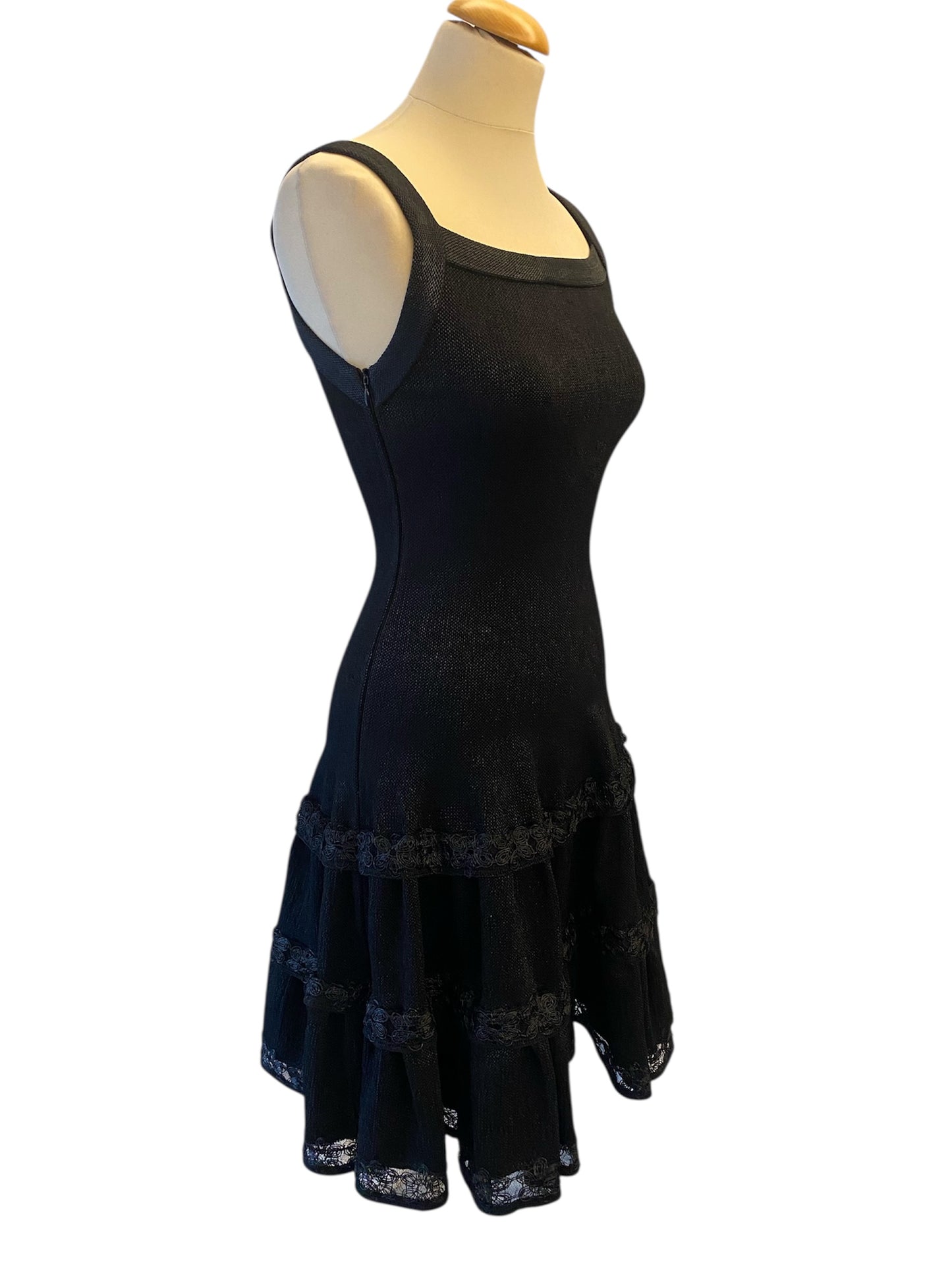ALAÏA Black Dress Size FR 38
