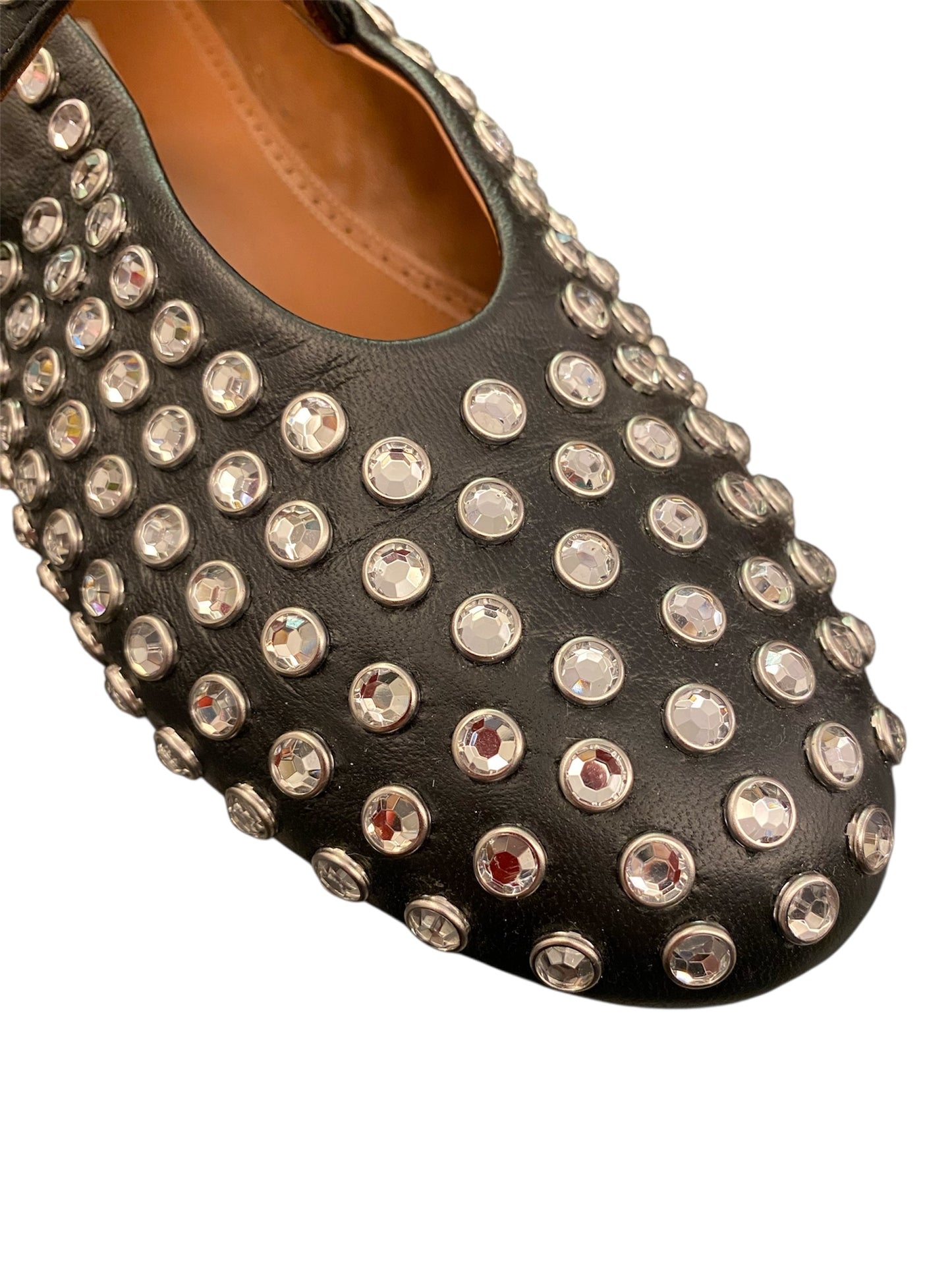 ALAÏA Strass Lambskin Ballet Flats Size 39,5