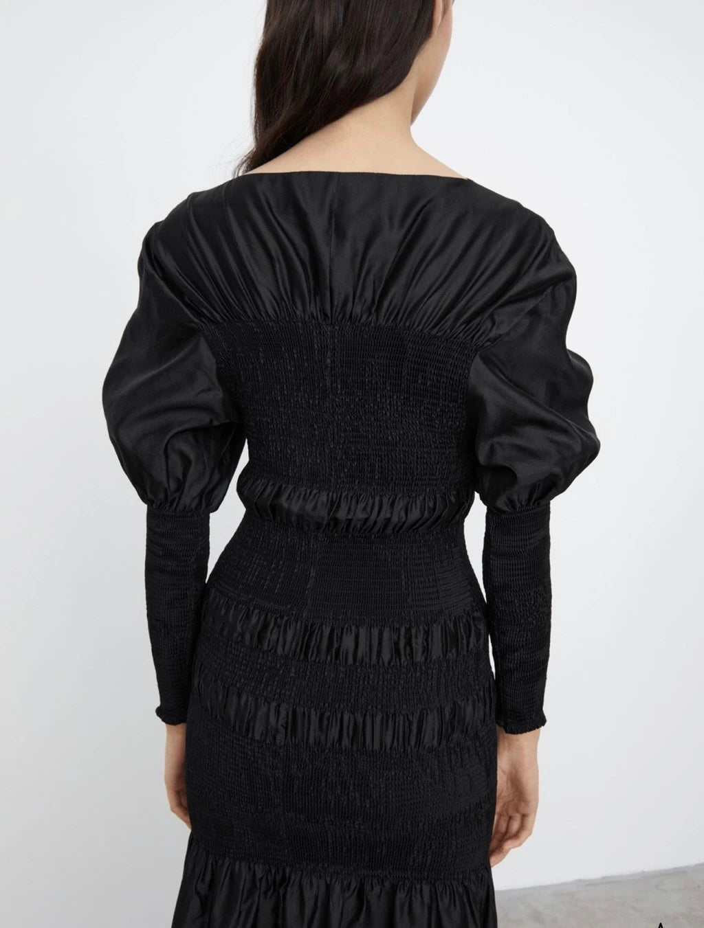 TOTÊME Coripe Silk Long Dress Black Size M