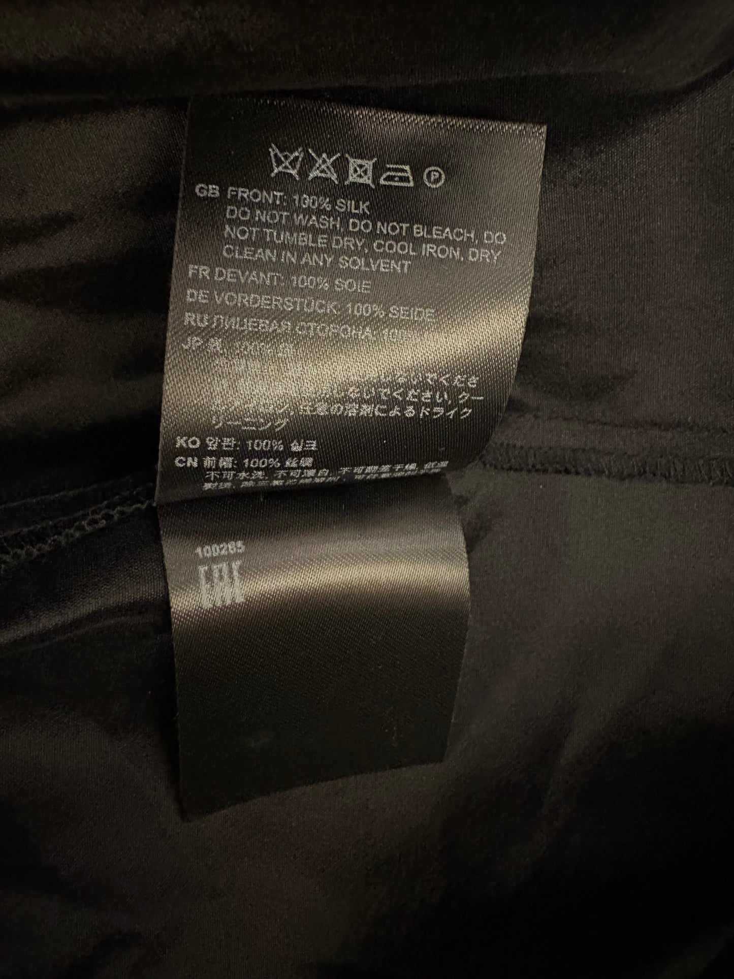 TOTÊME Coripe Silk Long Dress Black Size M
