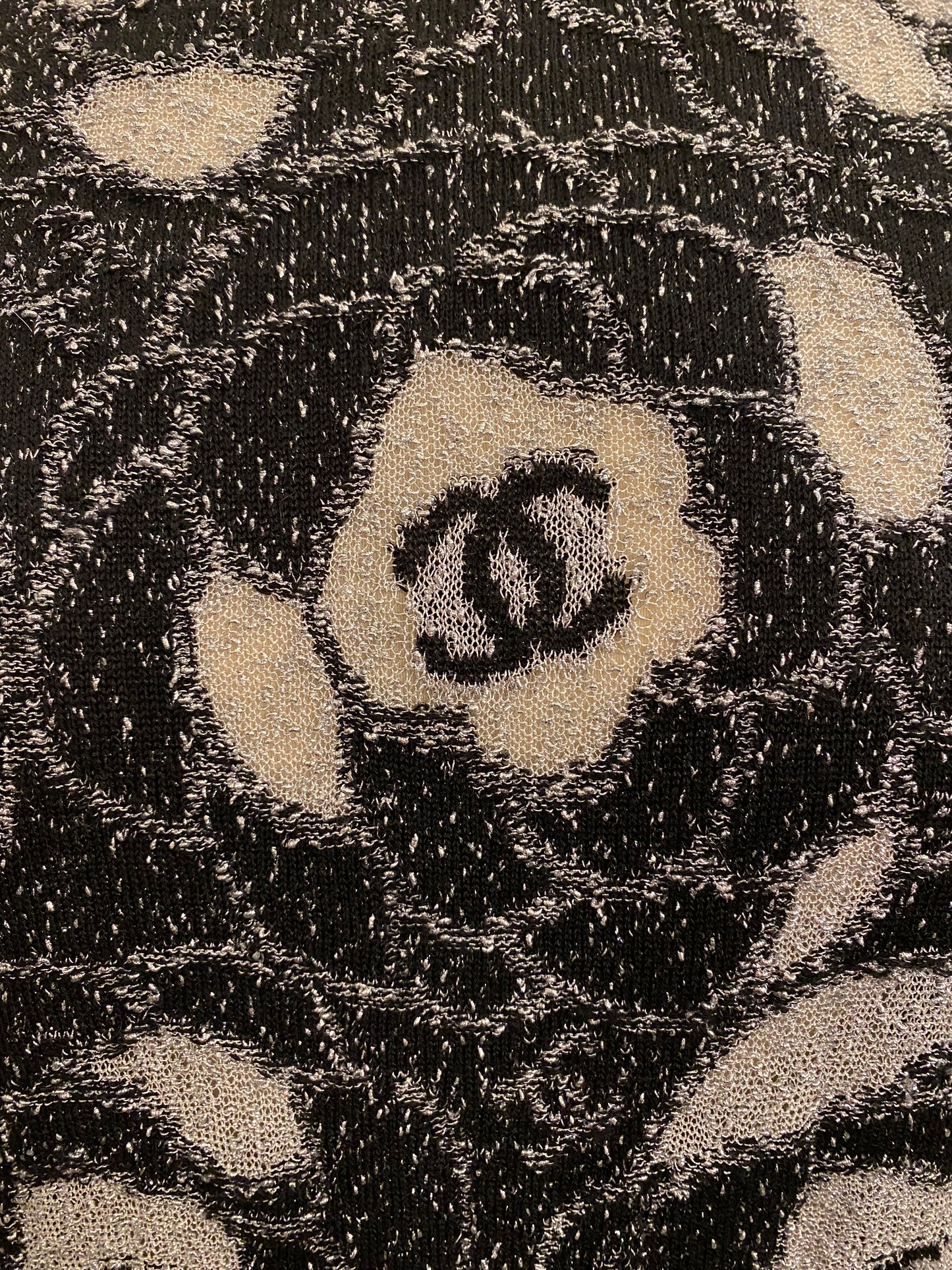 CHANEL Camellia Sweater Size 38