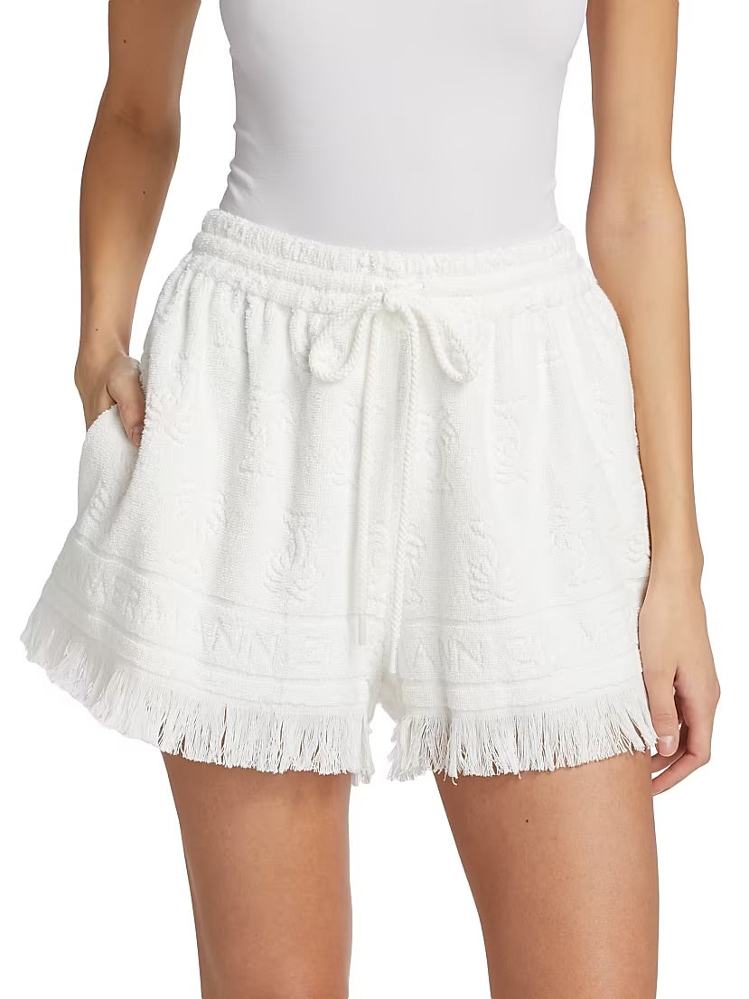 ZIMMERMANN Alight Toweling Shorts & Crop Top Size 0/XS