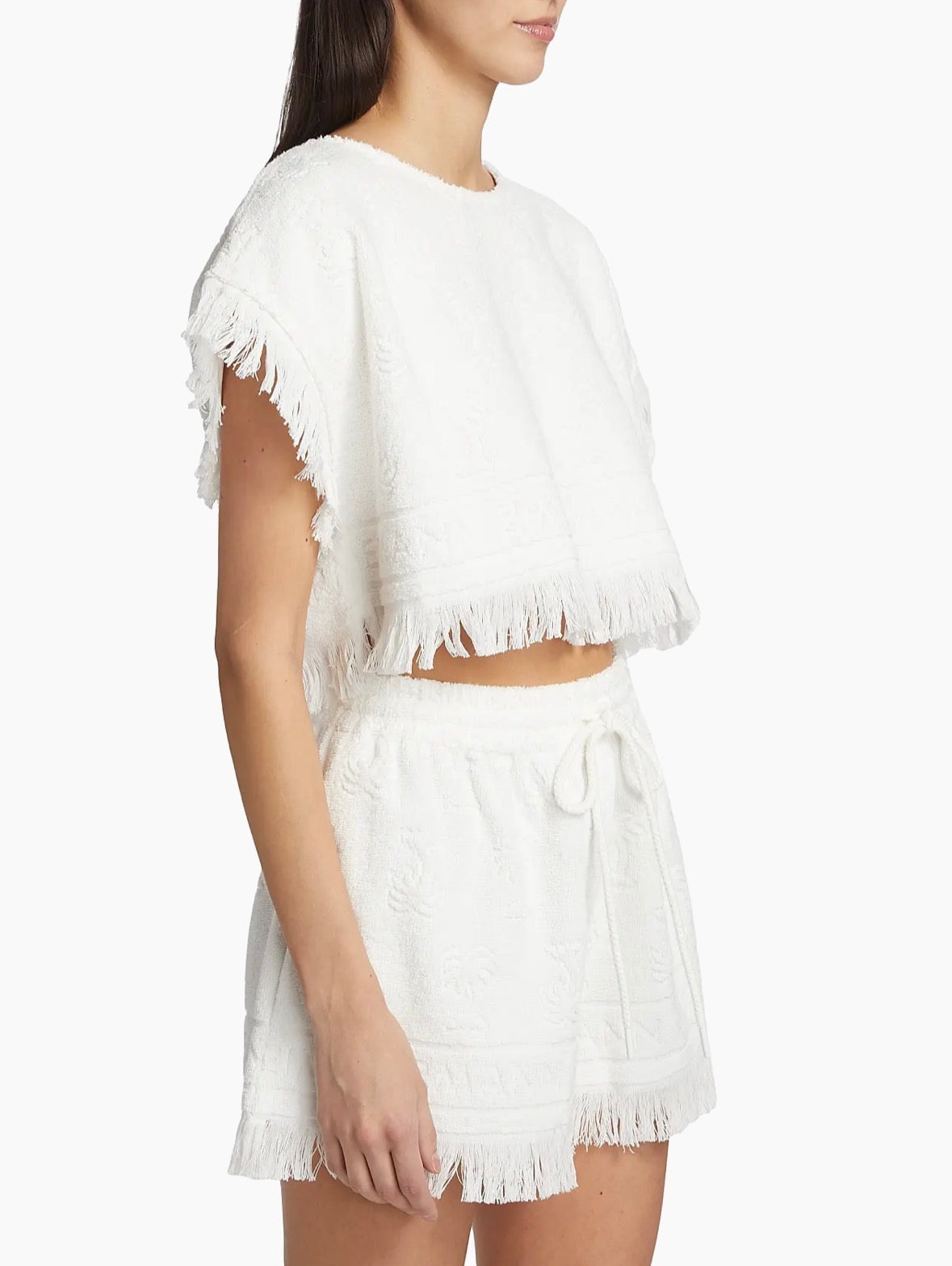 ZIMMERMANN Alight Toweling Shorts & Crop Top Size 0/XS
