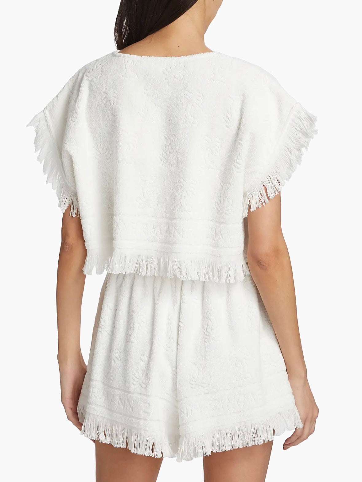 ZIMMERMANN Alight Toweling Shorts & Crop Top Size 0/XS