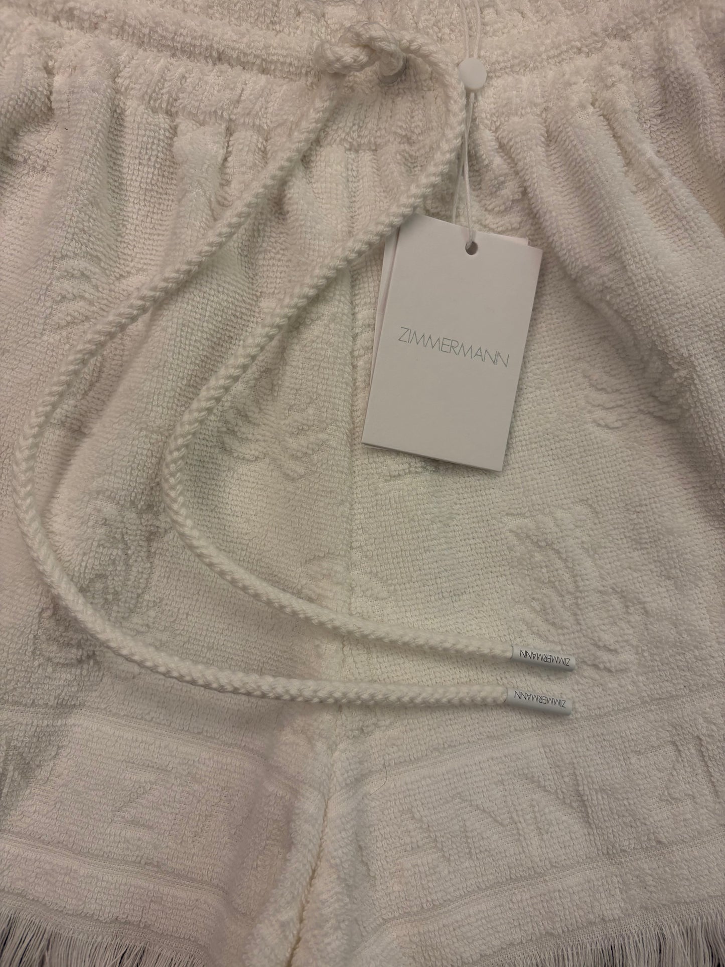 ZIMMERMANN Alight Toweling Shorts & Crop Top Size 0/XS