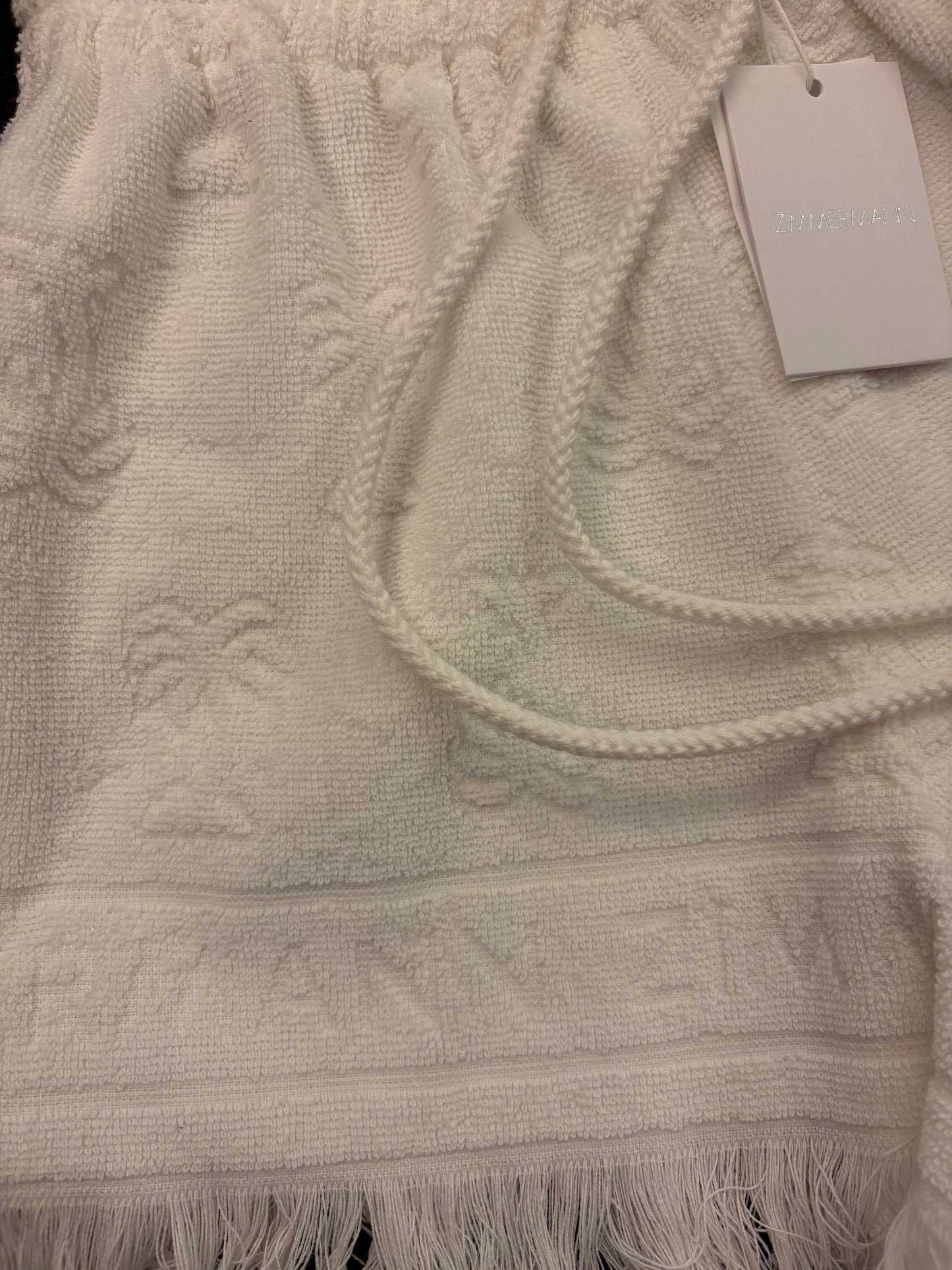 ZIMMERMANN Alight Toweling Shorts & Crop Top Size 0/XS