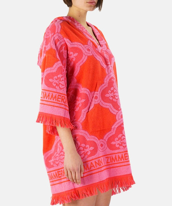 ZIMMERMANN Poppy Cotton Toweling Kaftan Size 0/ IT 40