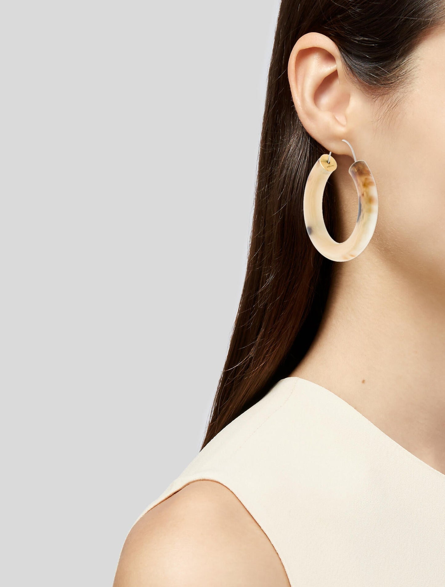 CÉLINE Horn Hoop Earrings