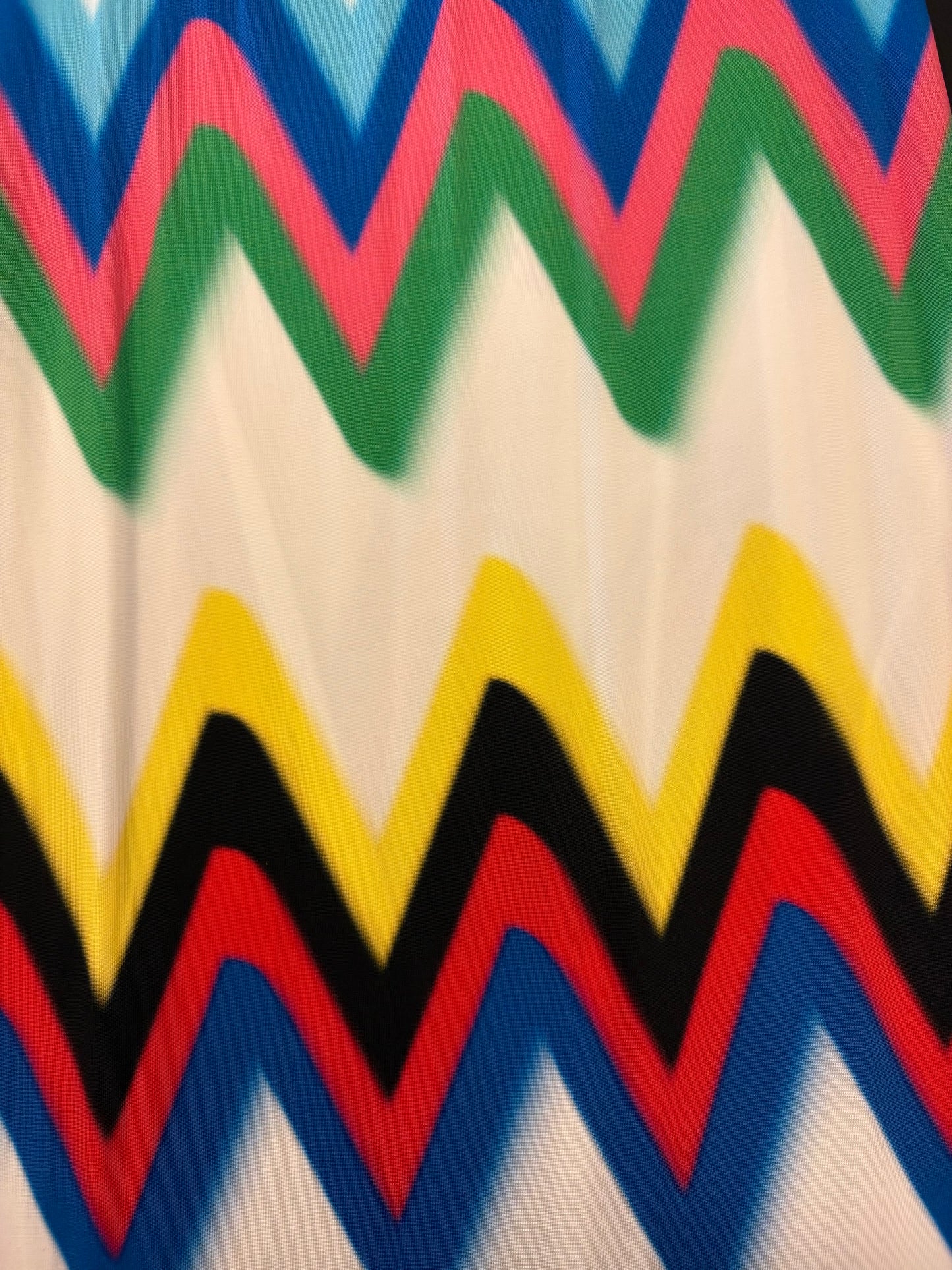 M MISSONI Multicolor Chevron Open-Back Printed Stretch-Jersey Maxi Dress Size S