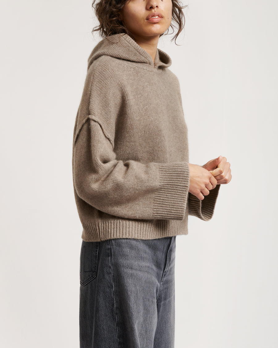 SANTOSH Cashmere Hoodie Sweater Size M