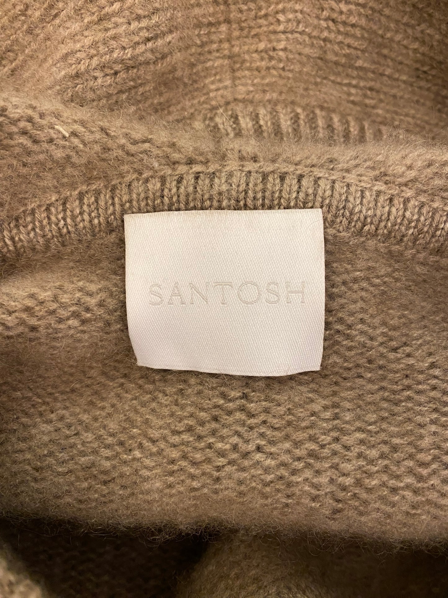 SANTOSH Cashmere Hoodie Sweater Size M
