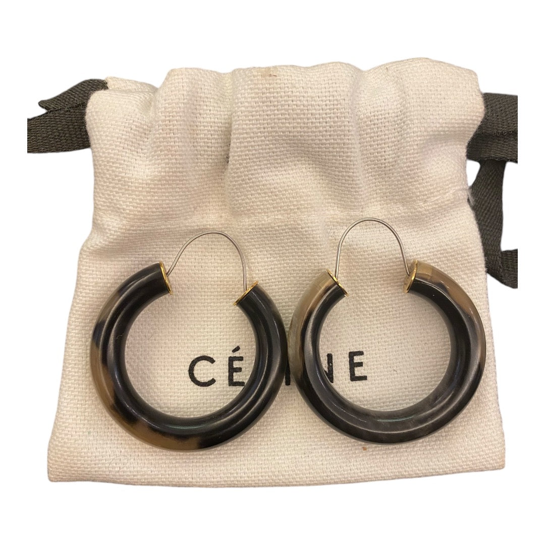 CÉLINE Horn Hoop Earrings