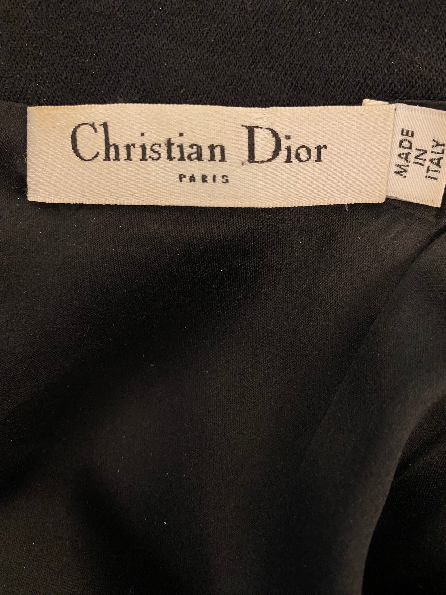 CHRISTIAN DIOR Couture Black Dress Size 34/36