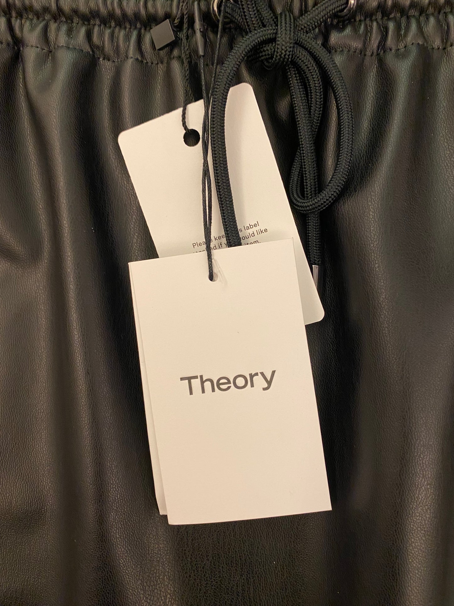 THEORY Faux Leather Skirt Size S