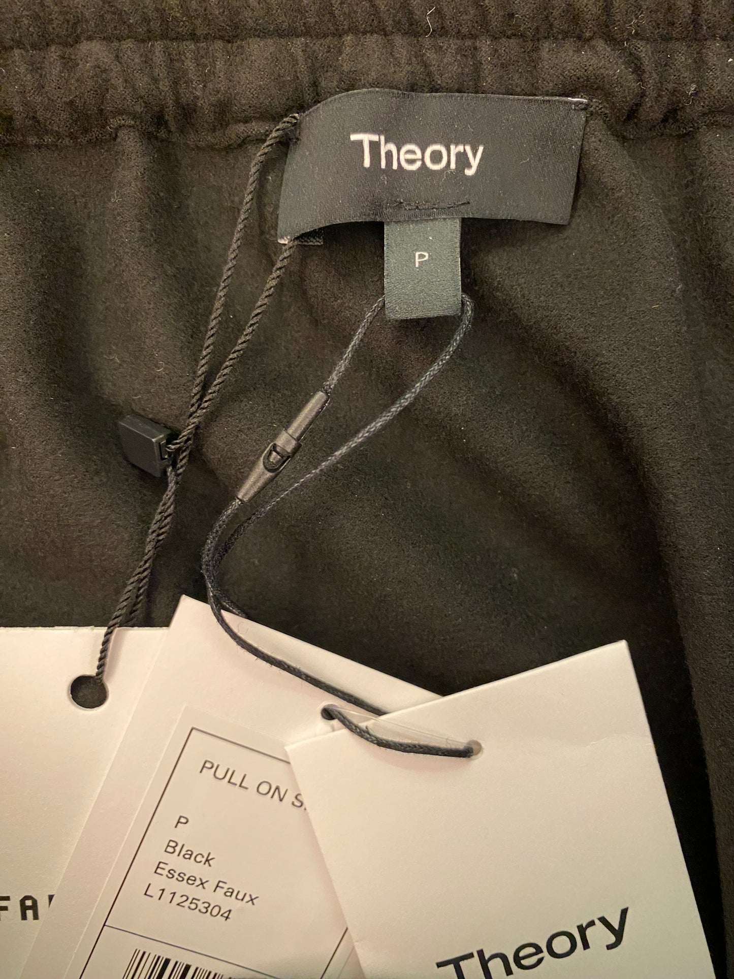 THEORY Faux Leather Skirt Size S