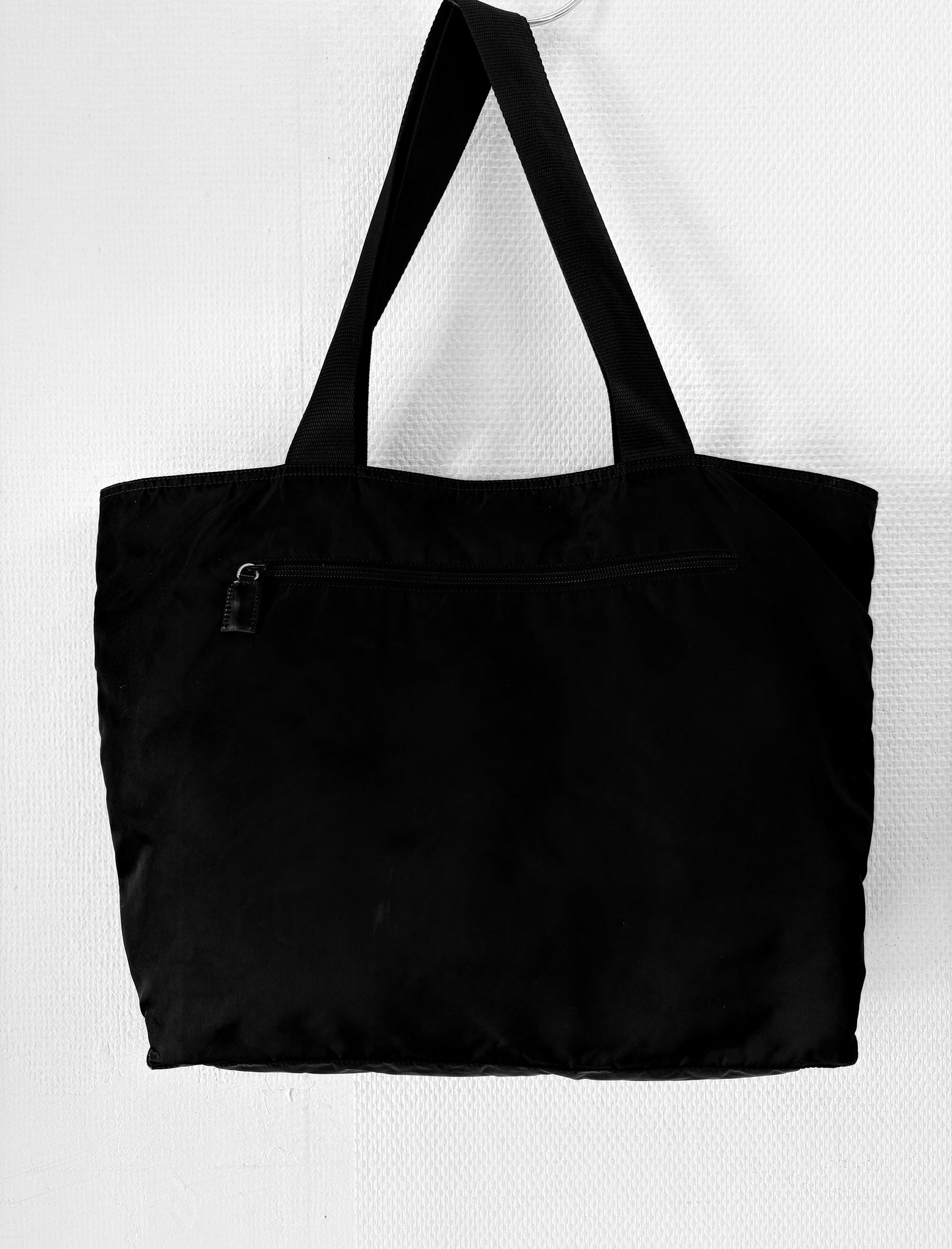 PRADA Vintage Tessuto Nylon Tote Bag Black