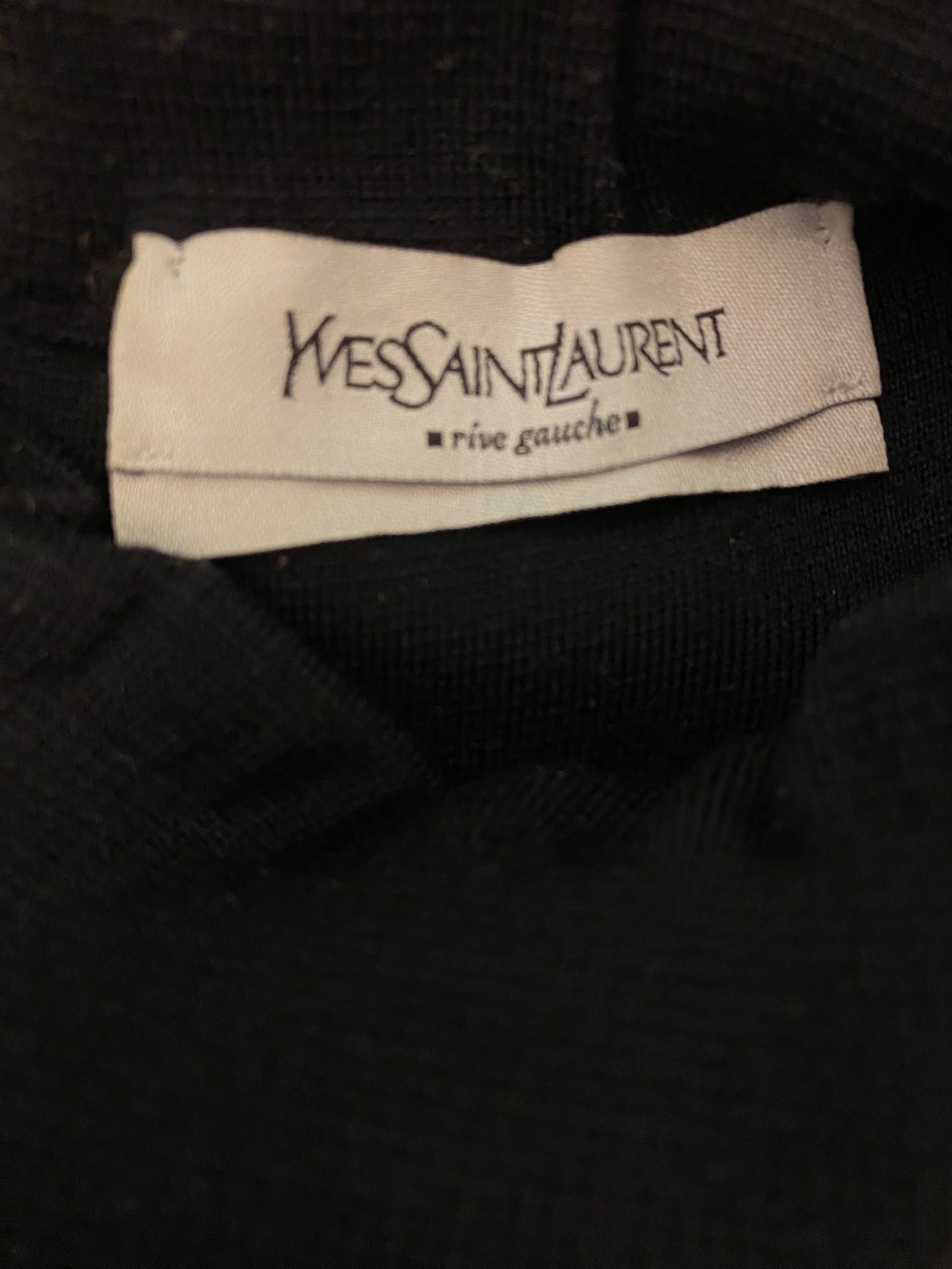 YVES SAINT LAURENT Wool Black Dress Size 36/38