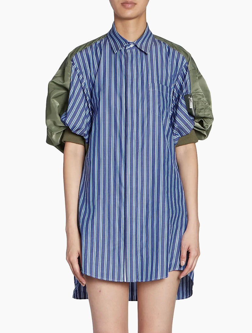 SACAI Cotton Poplin Shirtdress Size 1/S