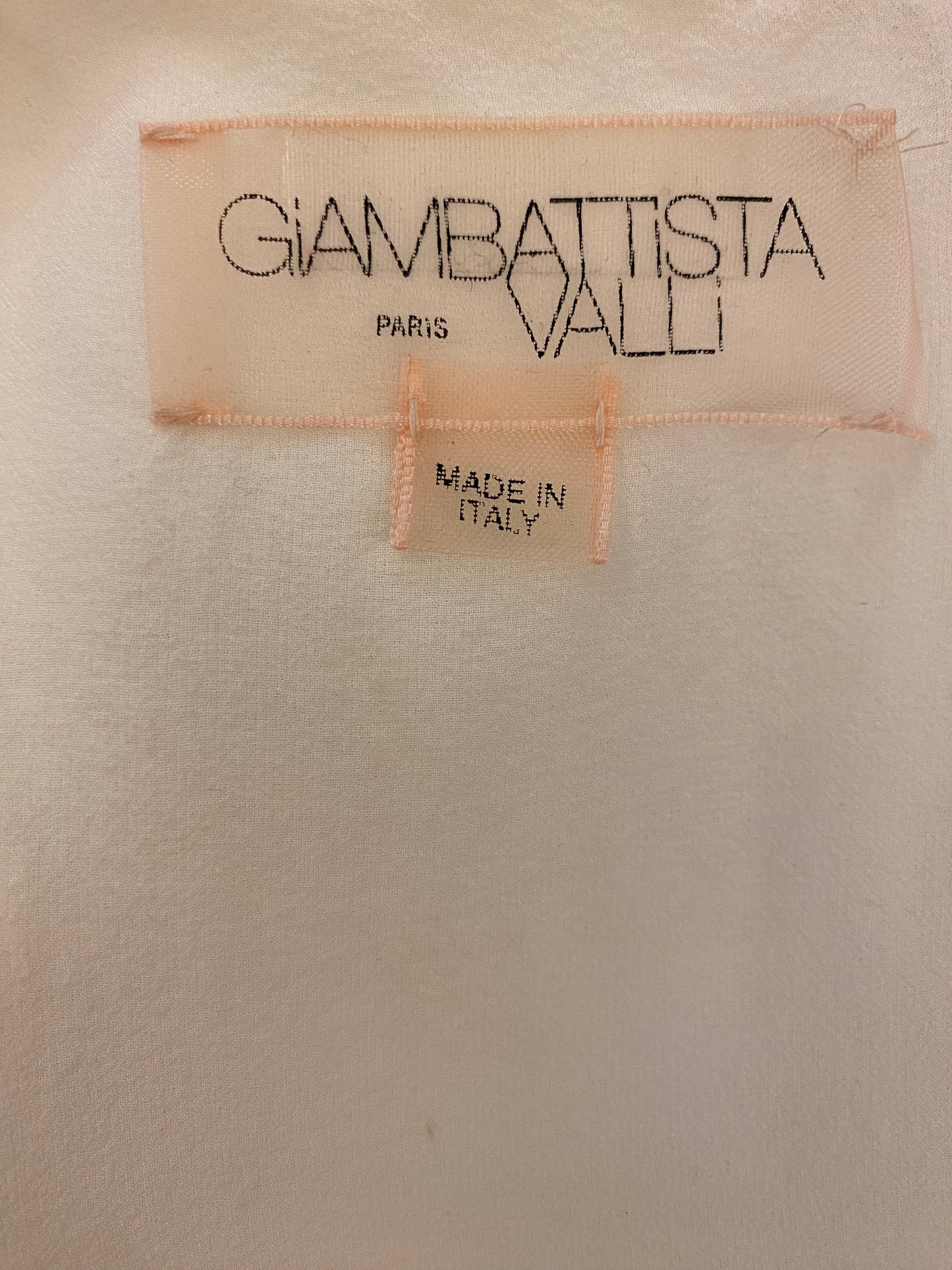 GIAMBATTISTA VALLI Linen/Cotton Ecru Dress Size M