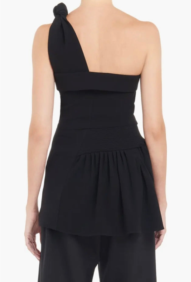 J.W. ANDERSON Beach Bodice One-Shoulder Top Size 36