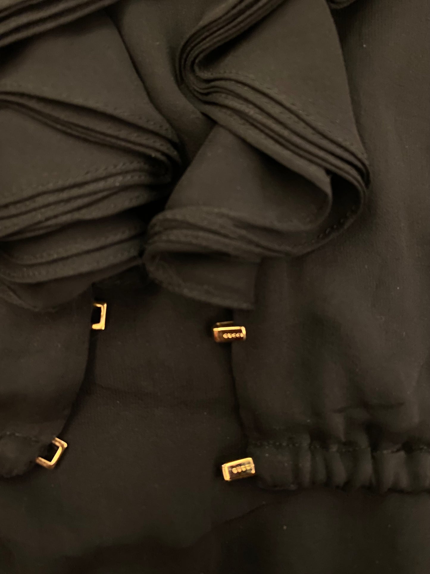 GUCCI Silk Chiffon Ruffle Blouse Size It 40