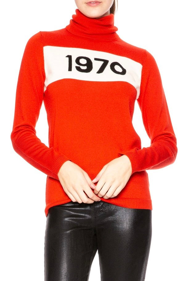 BELLA FREUD 1970 Polo Jumper Red Size S