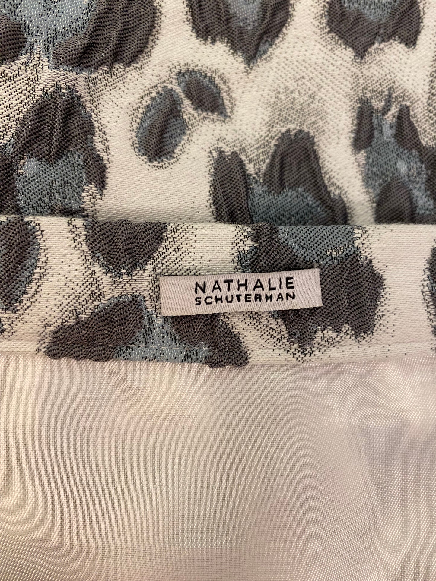 NATHALIE SCHUTERMAN Leopard Jacquard Skirt Size 36