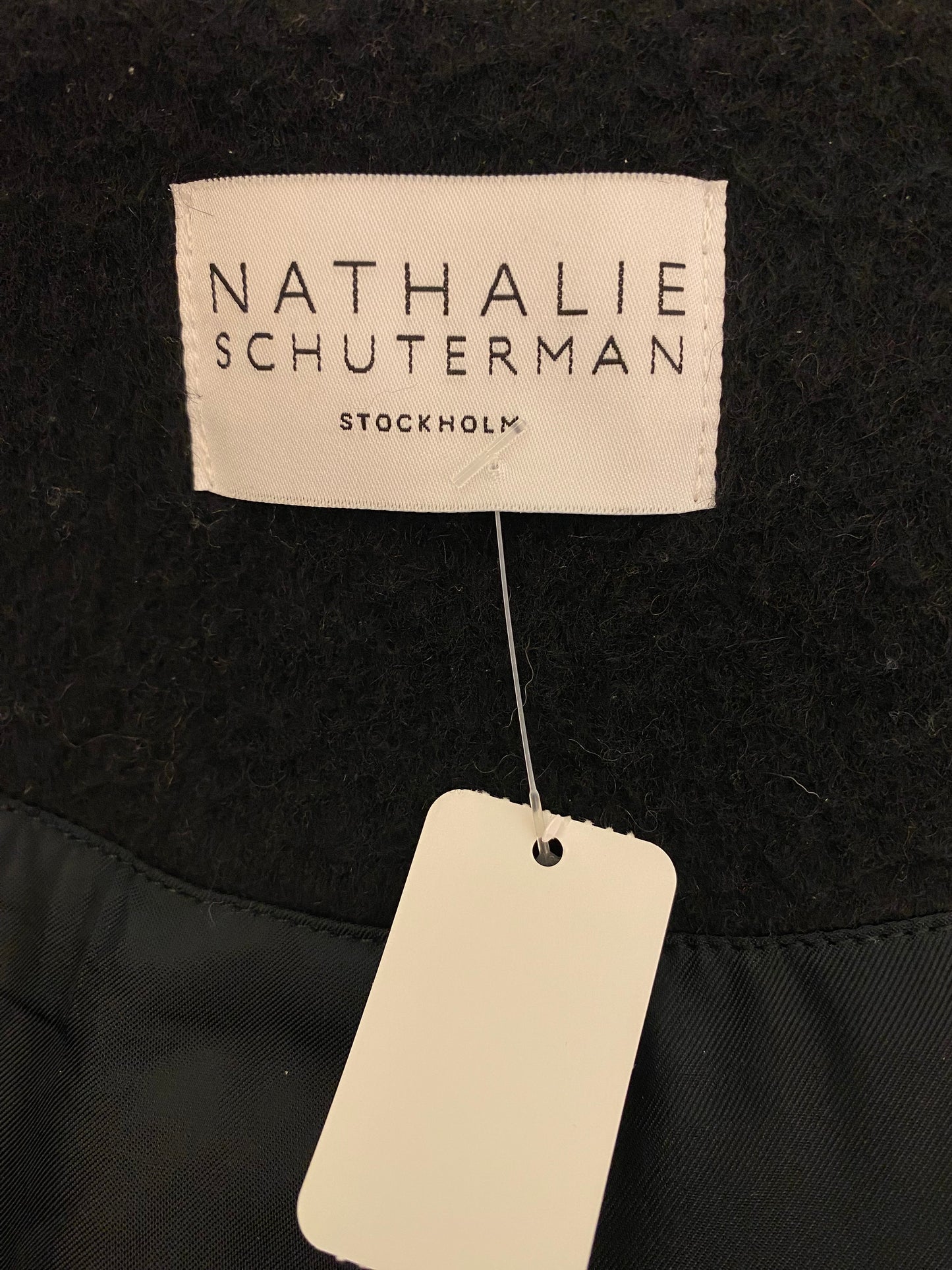 NATHALIE SCHUTERMAN Belted Coat in Wool & Mohair Size 36
