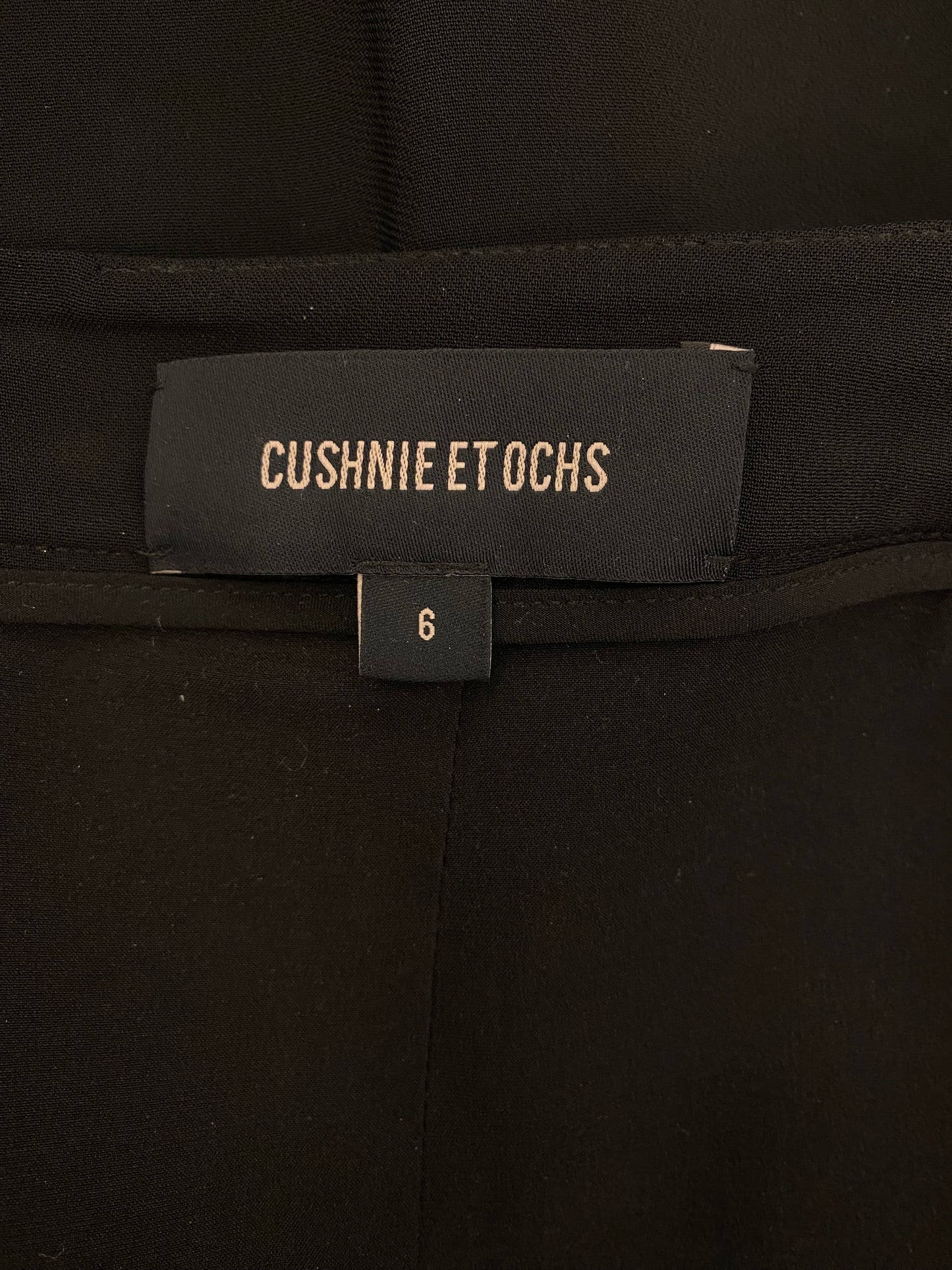 CUSHNIE ET OCHS Pencil Skirt with Feathers Detail Size 6/S