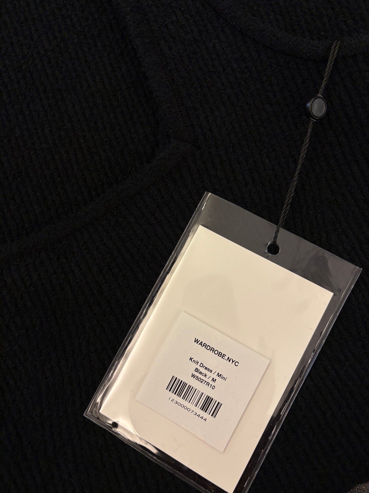 WARDROBE.NYC Knit Mini Black Dress Size M