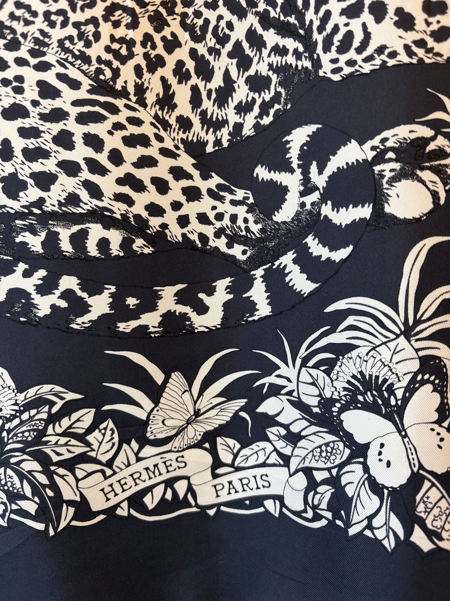 HERMÈS “Jungle Love” Silk Twill Dress Size FR 38