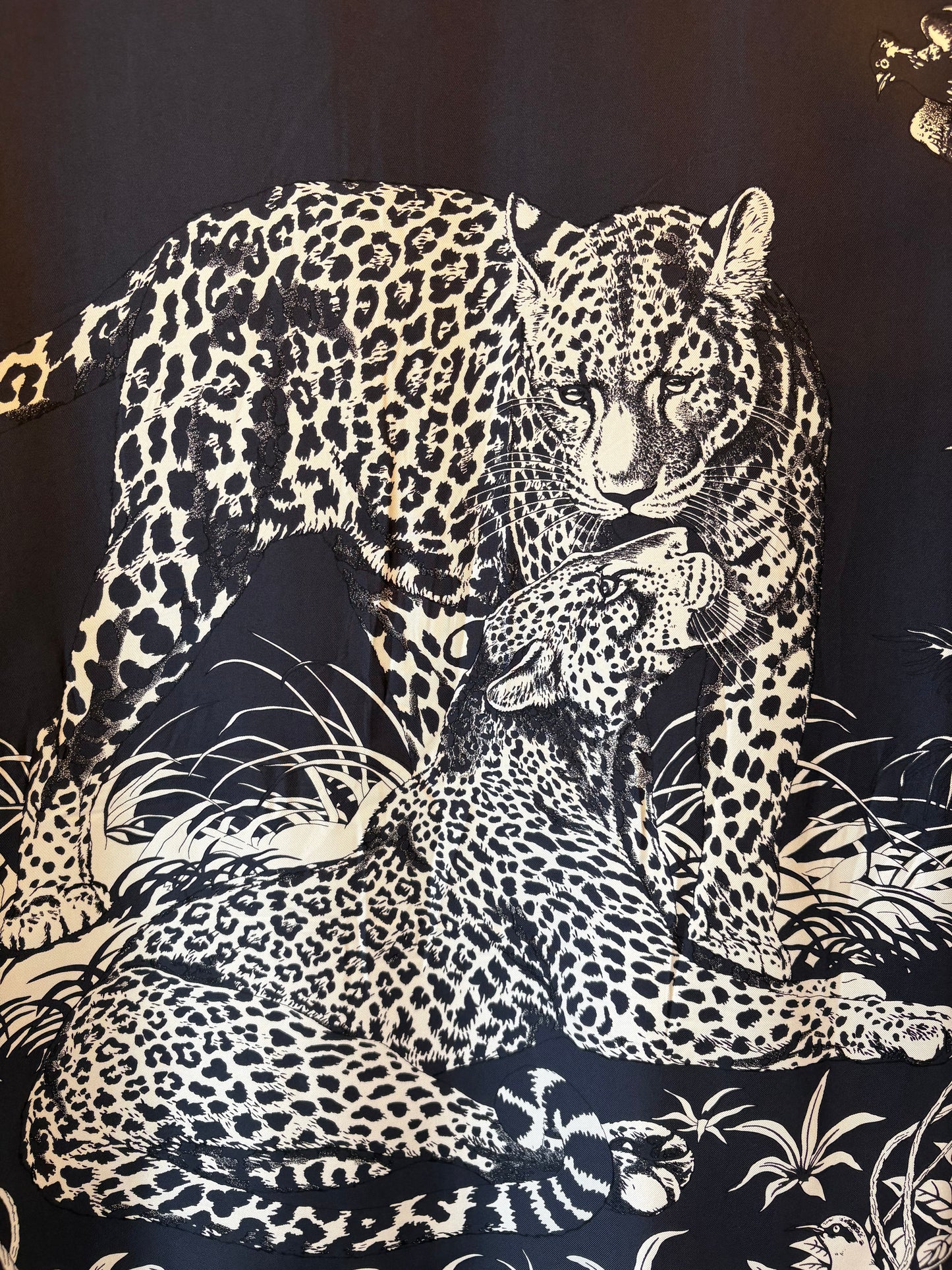 HERMÈS “Jungle Love” Silk Twill Dress Size FR 38