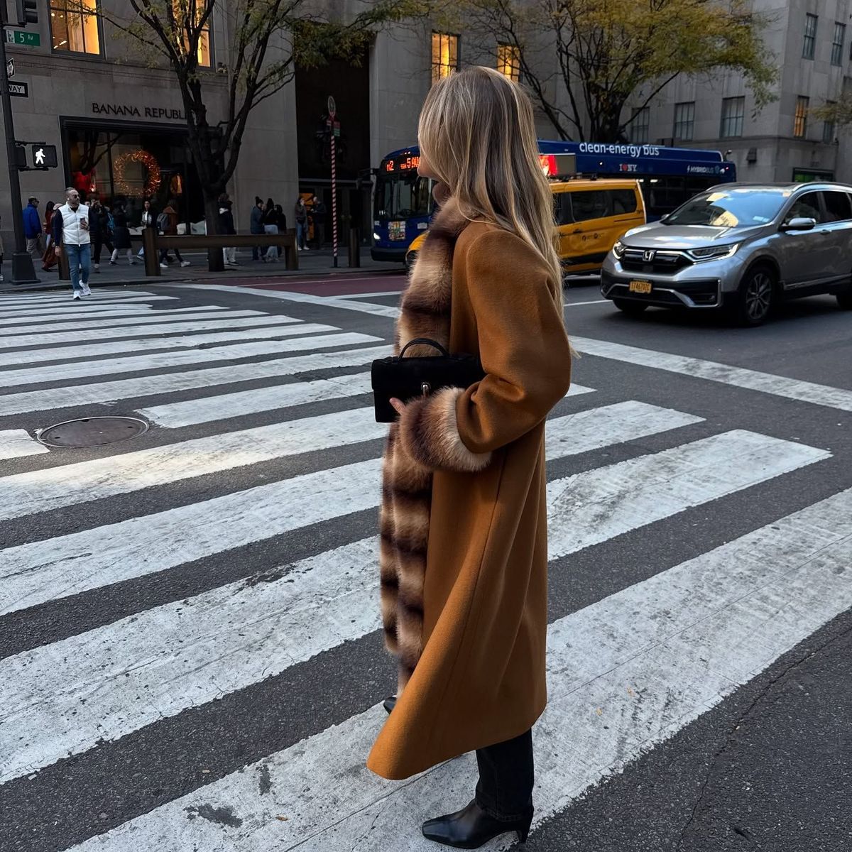 ANOUK YVE Faux Fur Wool Coat in Camel by MALINA Size 36