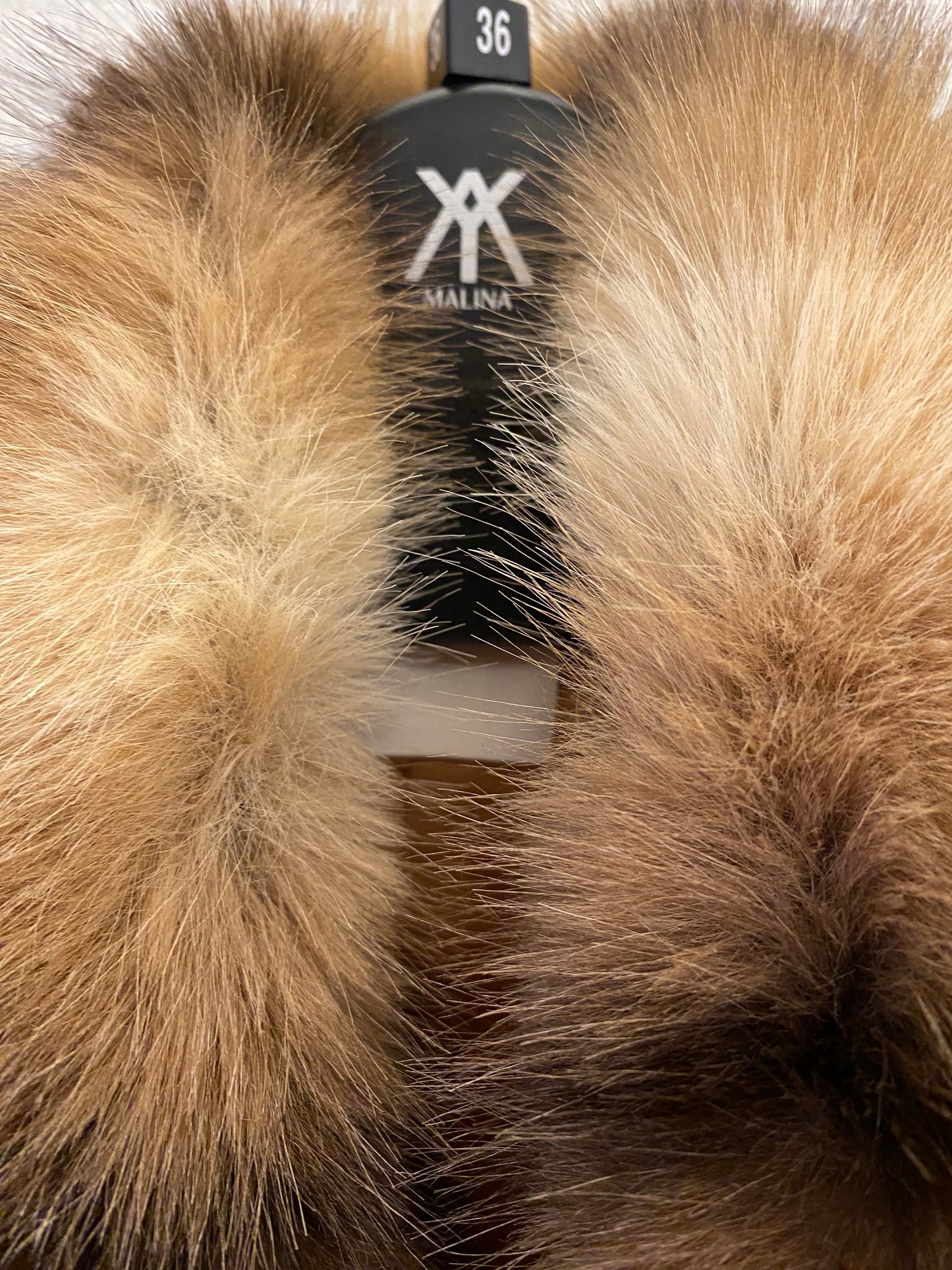 ANOUK YVE Faux Fur Wool Coat in Camel by MALINA Size 36