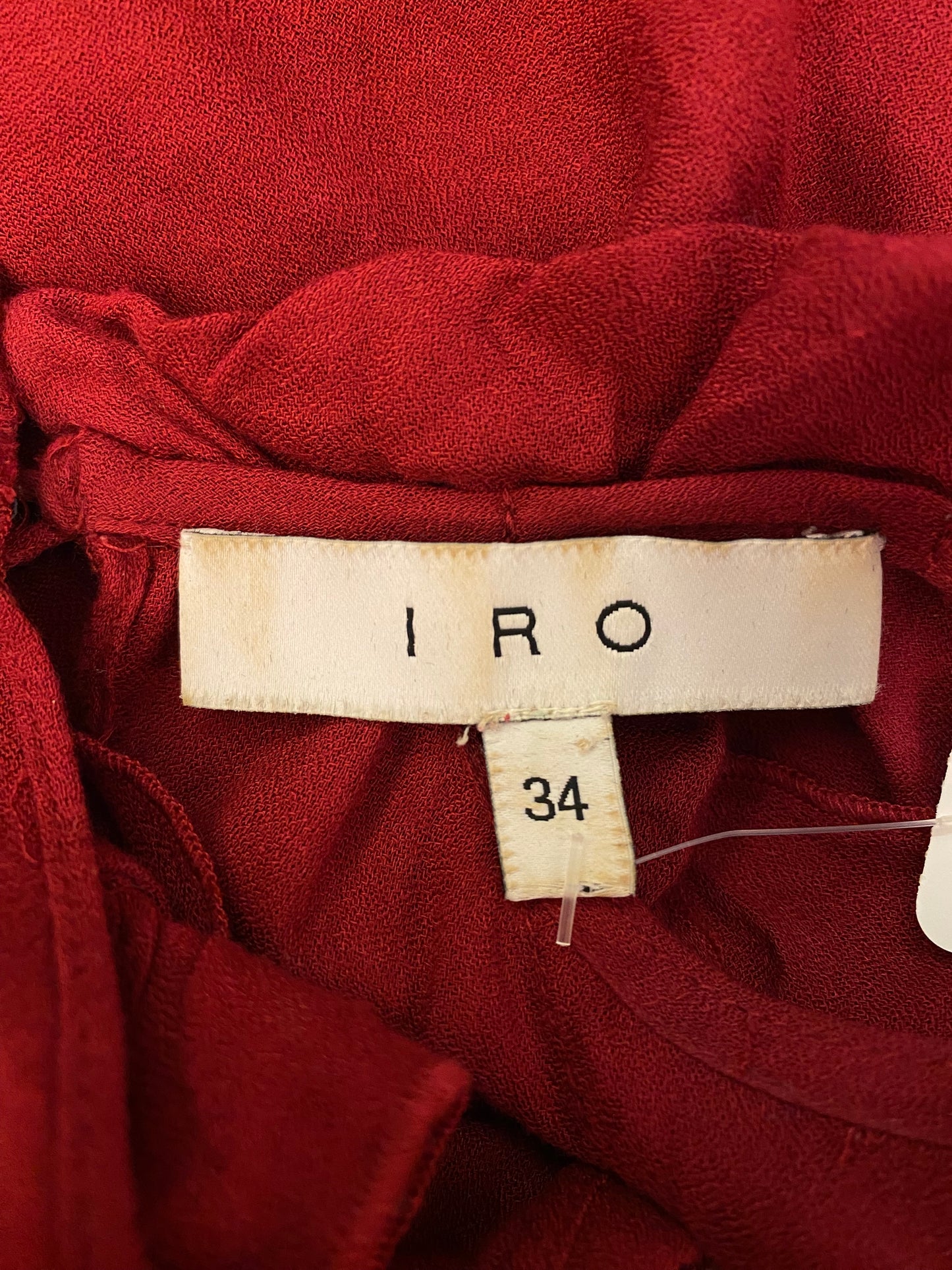 IRO Cold-Shoulder Ruffled Mini Dress Size 34