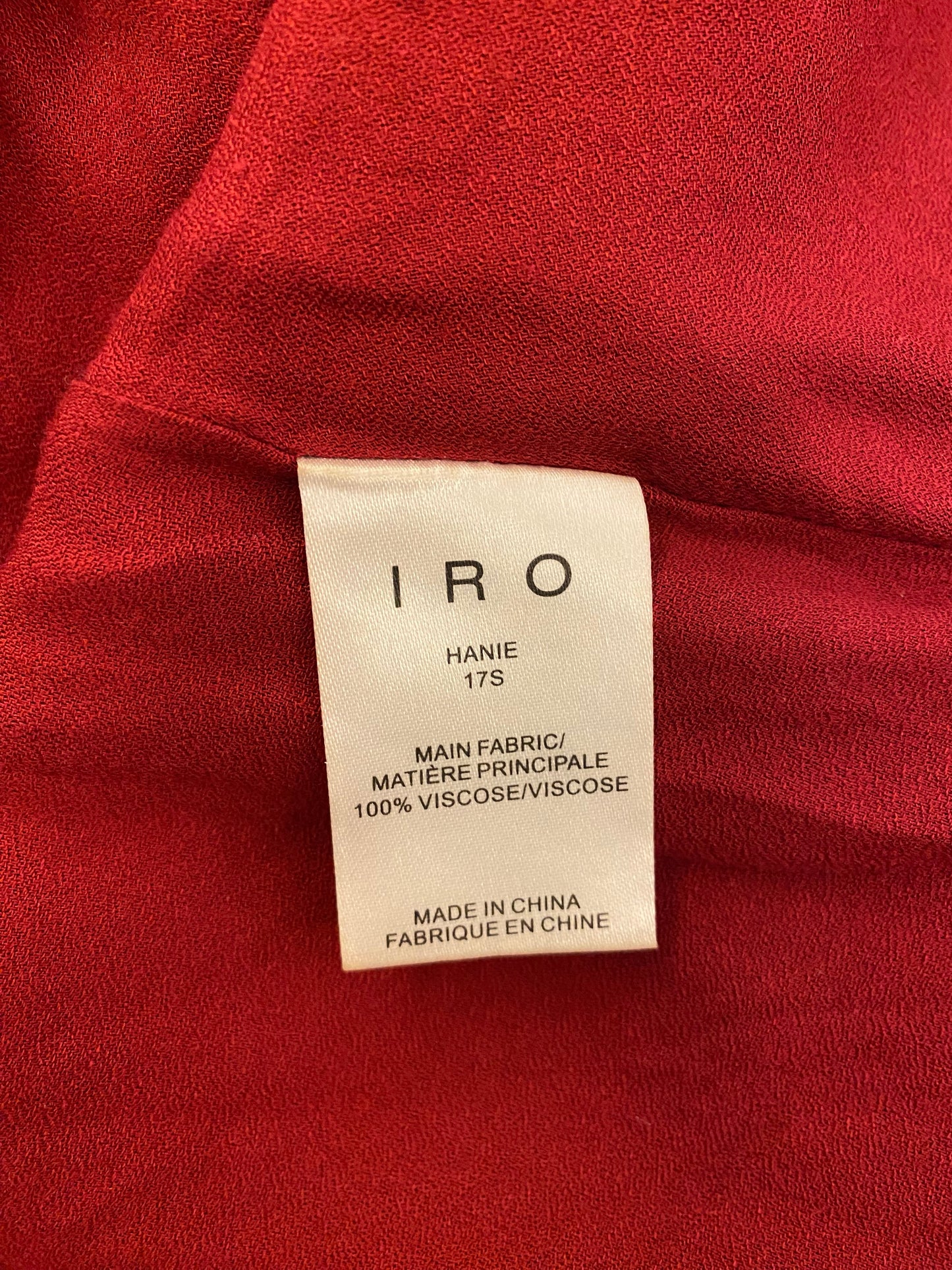 IRO Cold-Shoulder Ruffled Mini Dress Size 34